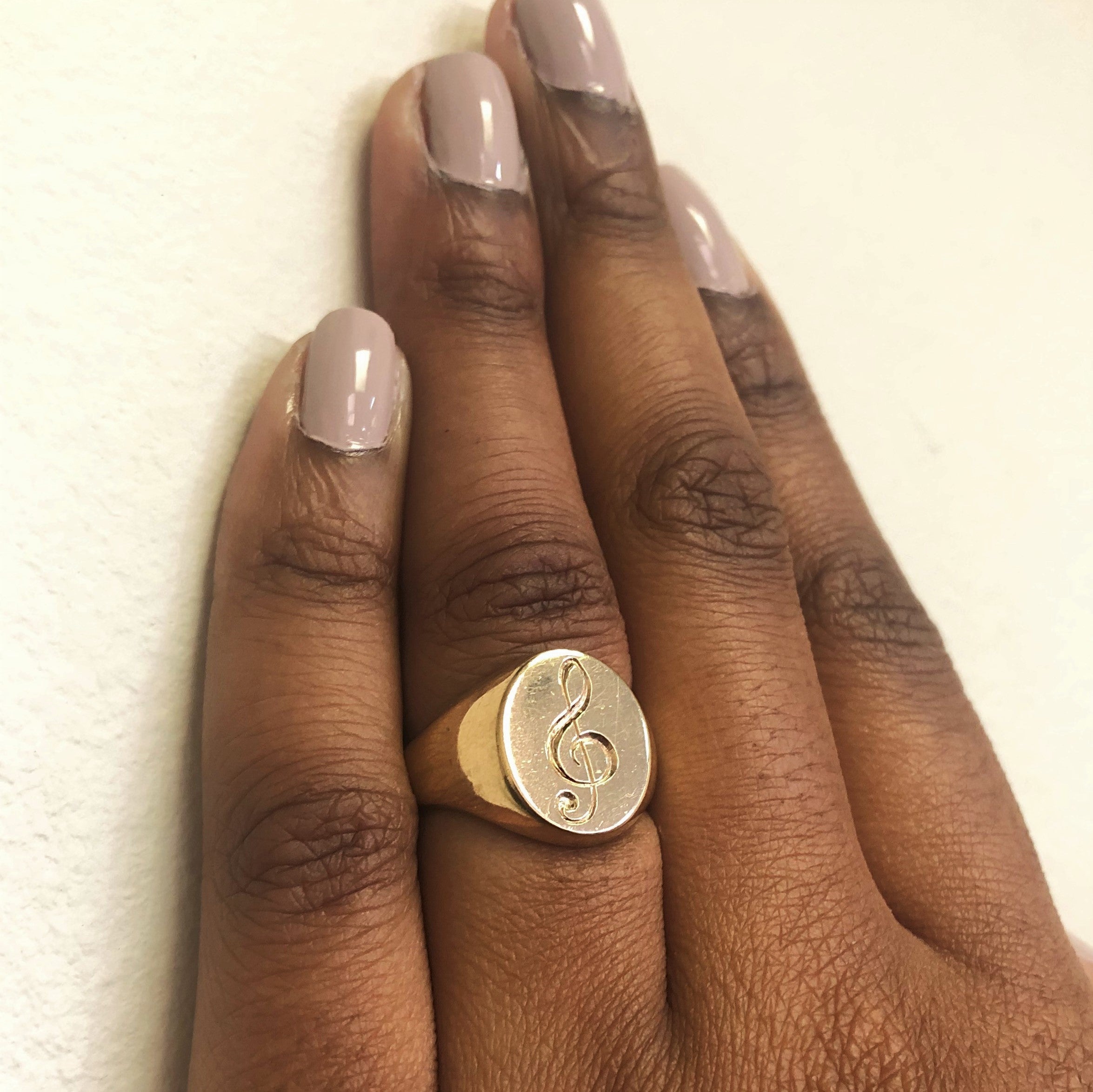 Treble Clef Signet Ring | SZ 8 |