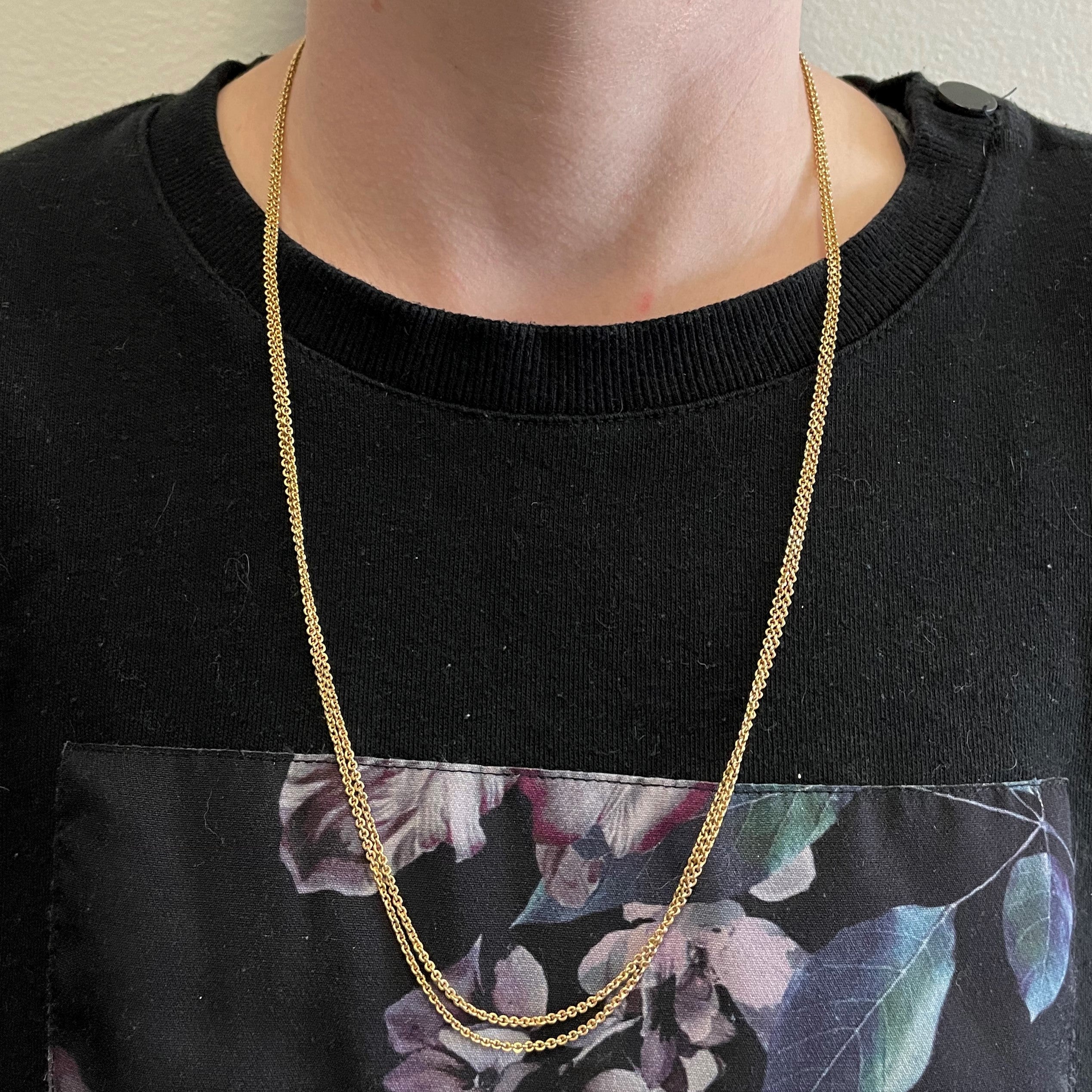 Rolo Link Double Chain with Dog Clip | 24" |