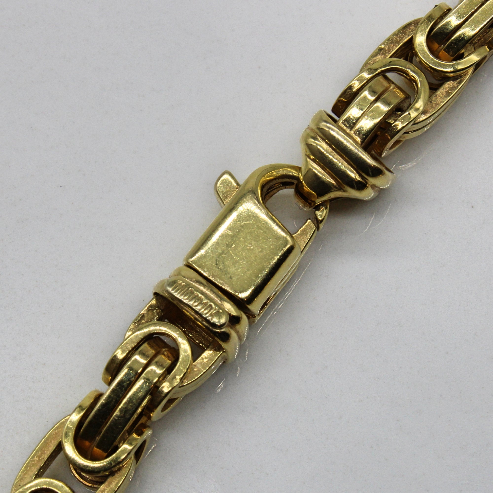 10k Yellow Gold Birdcage Link Bracelet | 8