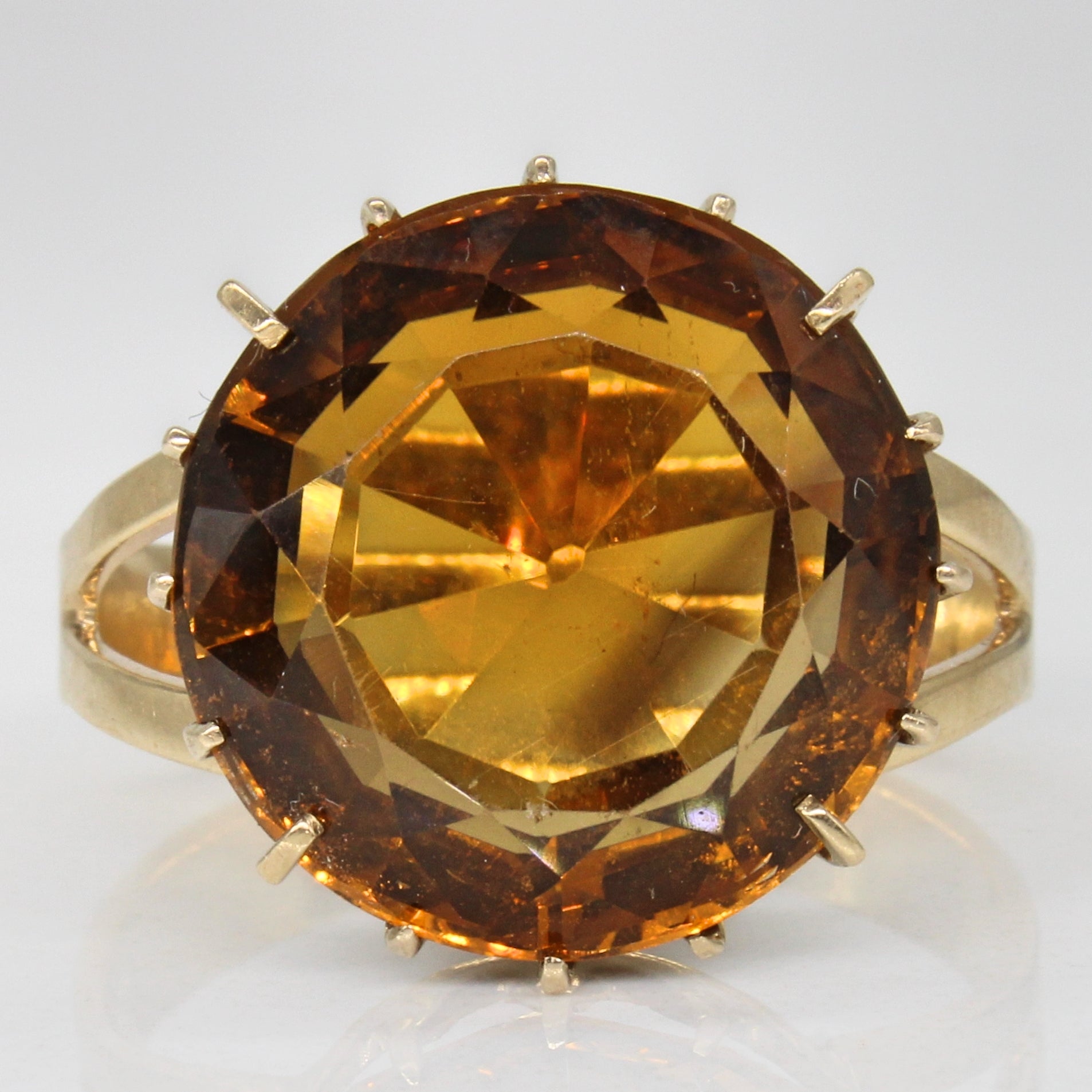 Citrine Cocktail Ring | 9.70ct | SZ 9.75 |