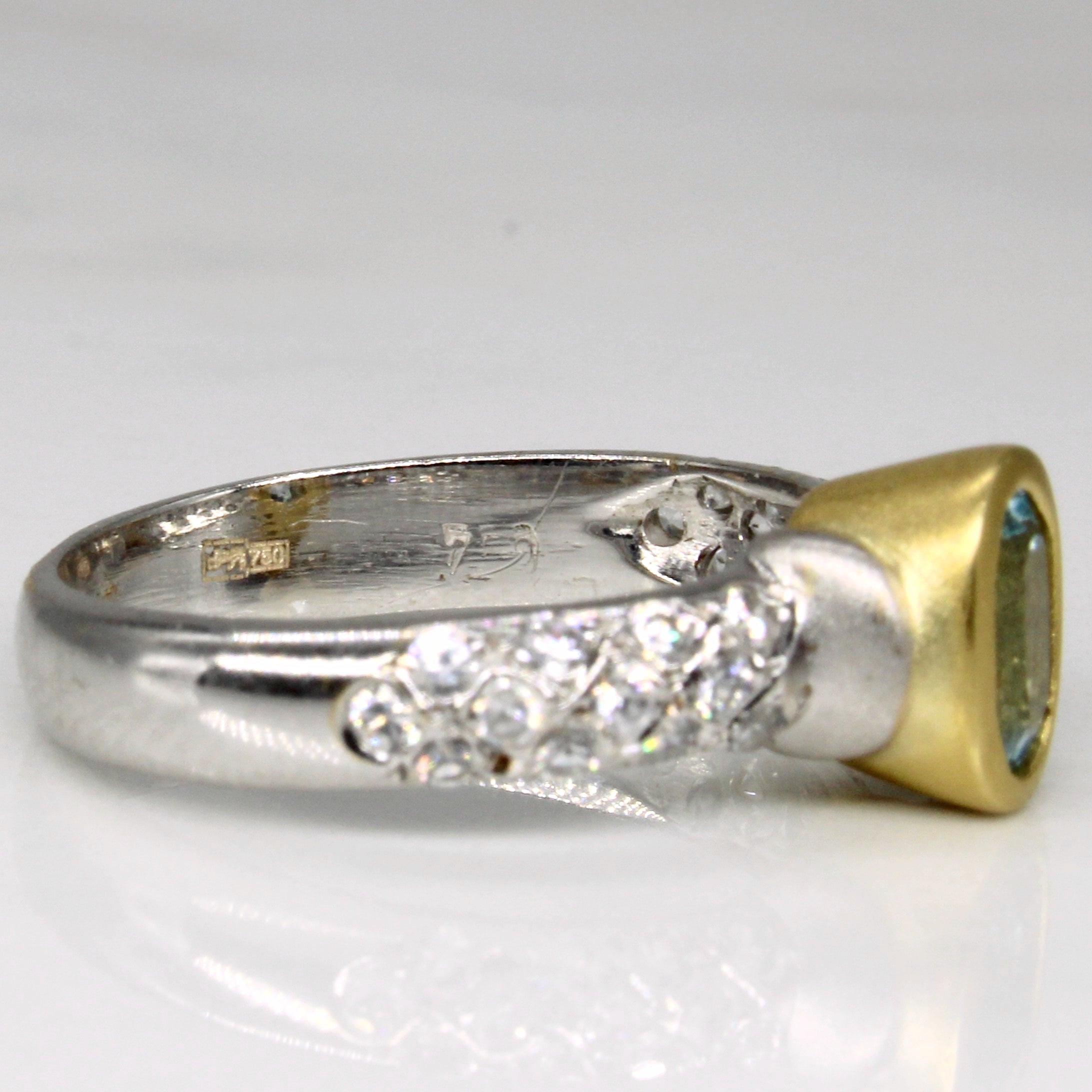 Blue Topaz & Quartz Ring | 0.52ct, 0.24ctw | SZ 6.25 |