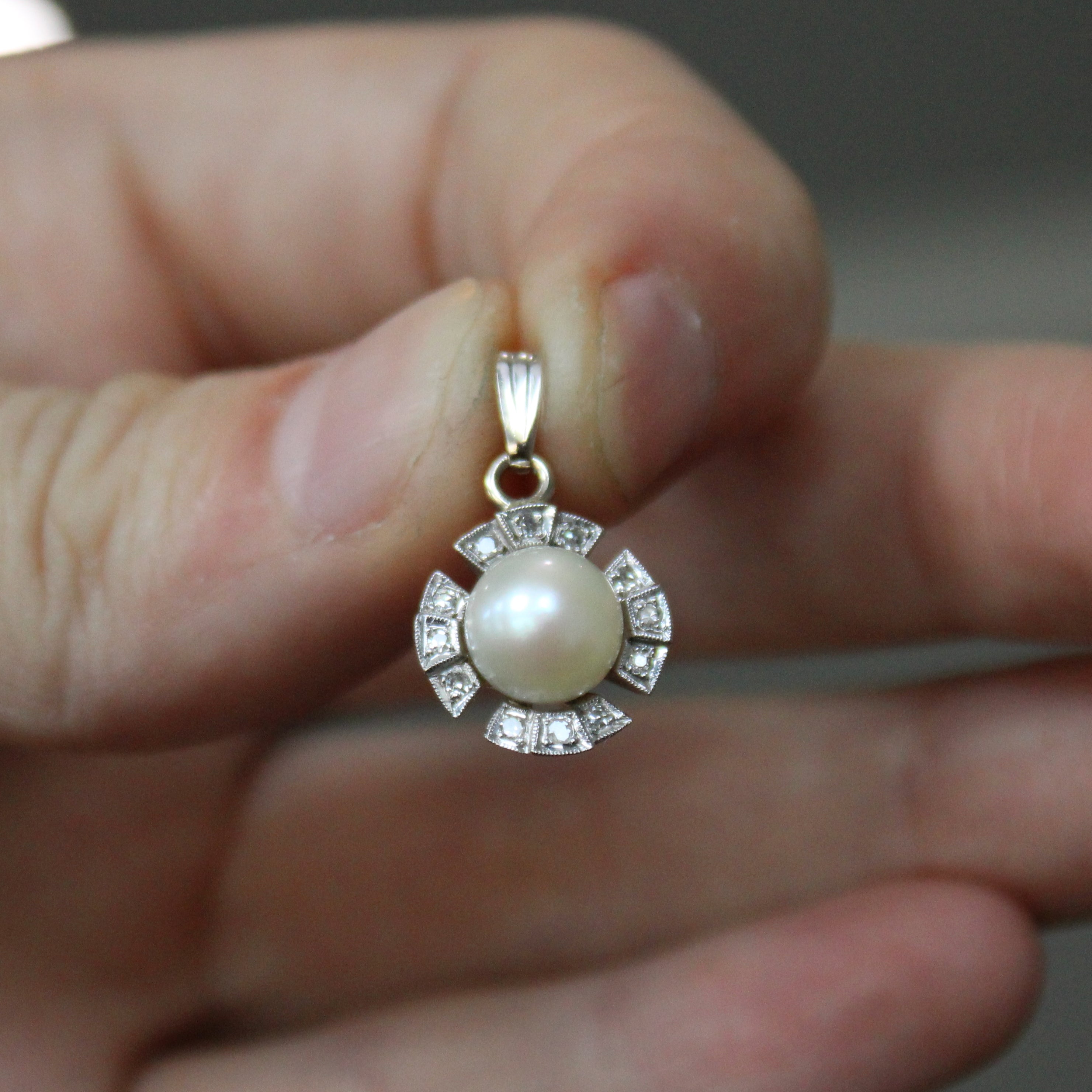 Pearl & Diamond Pendant | 0.09ctw |
