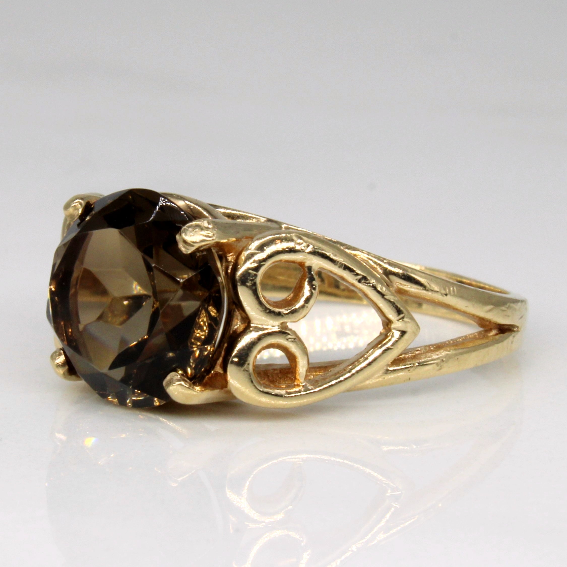 Smokey Quartz Cocktail Ring | 2.30ct | SZ 7 |