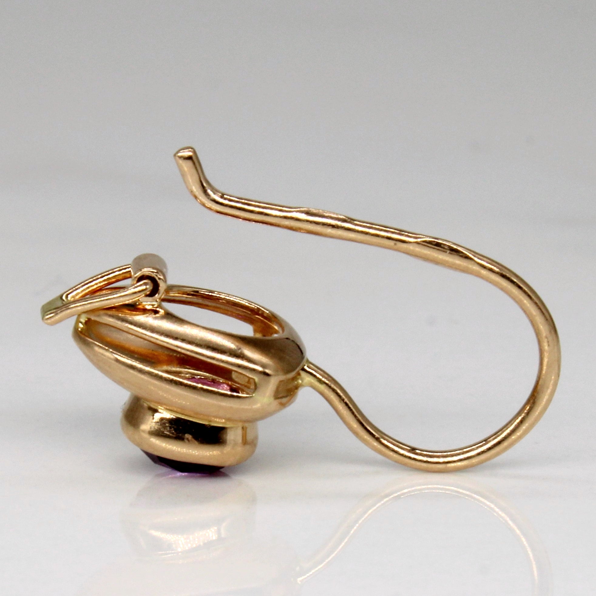 Synthetic Sapphire Drop Earrings | 1.50ctw |