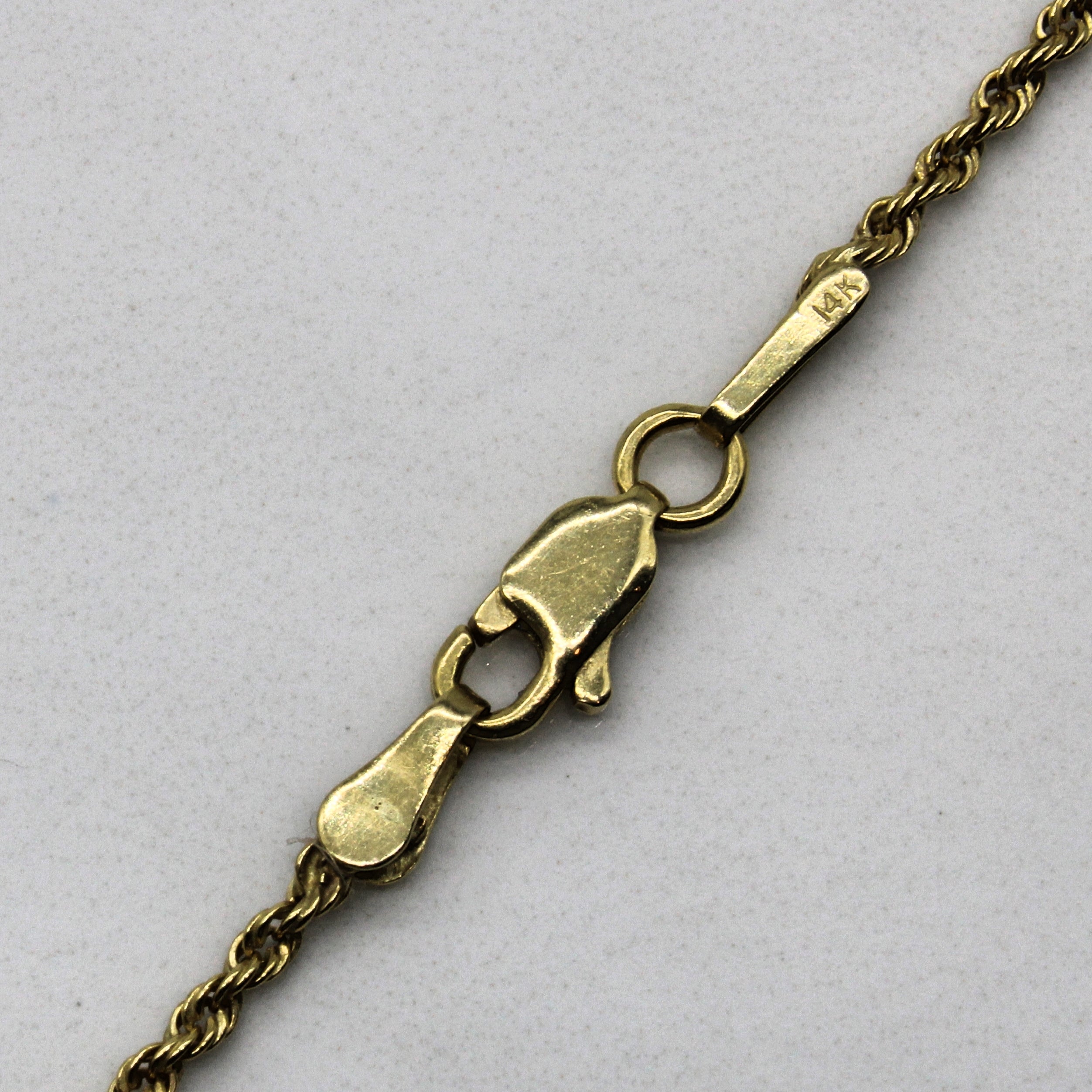 14k Two Tone Eagle Pendant Necklace | 23" |