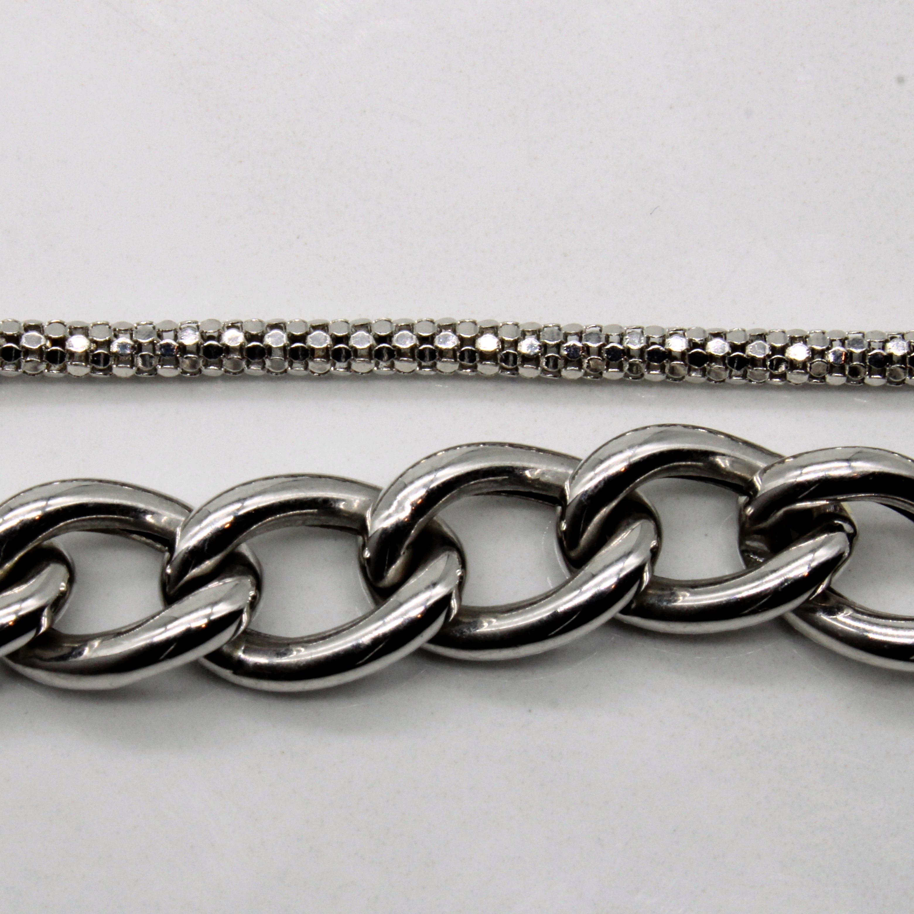 Mixed Link Chain Bracelet | 7.5" |