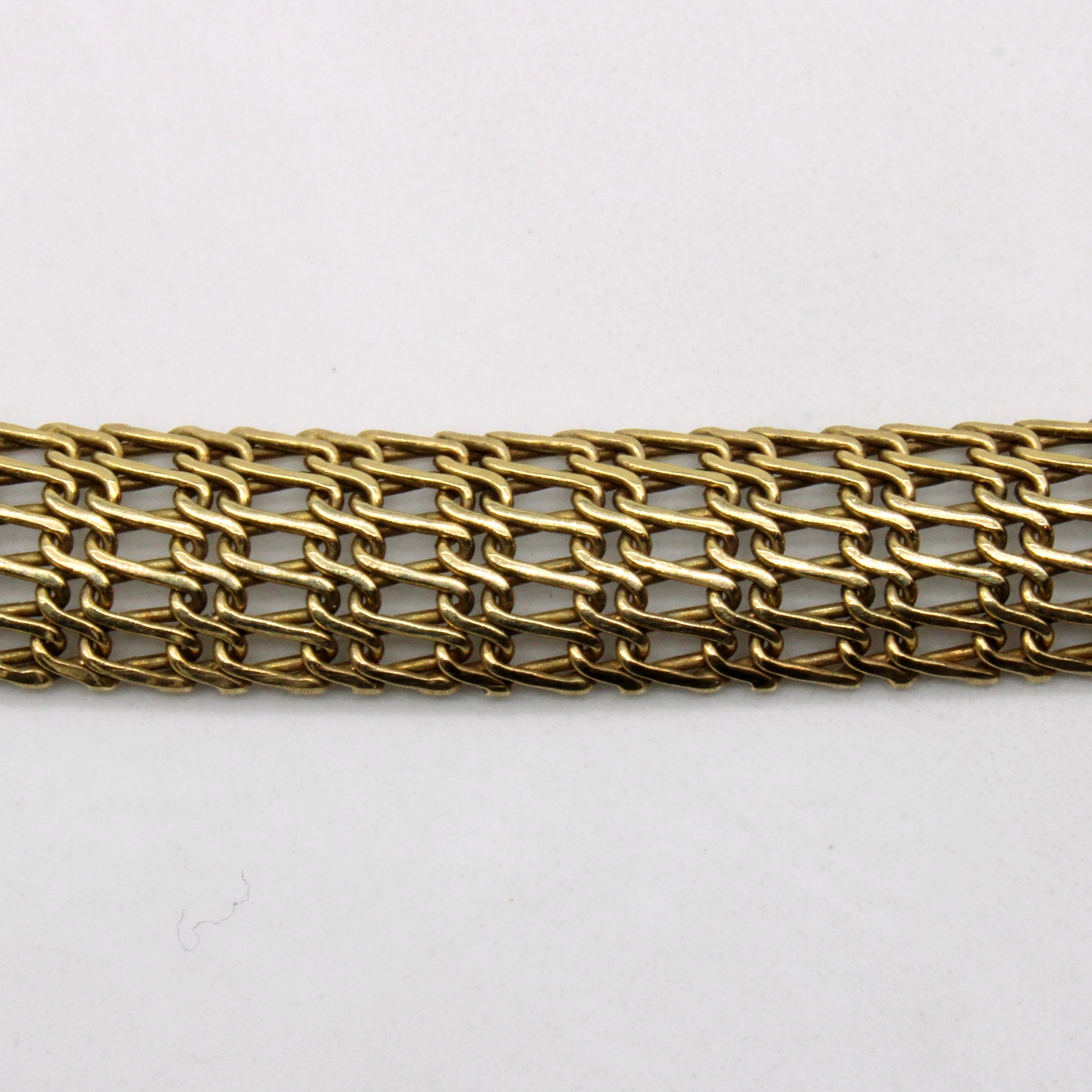Woven Yellow Gold Necklace | 17" |