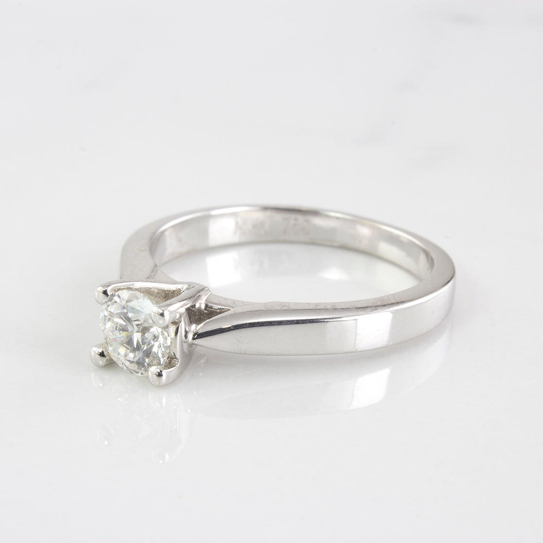 18k Solitaire Diamond Engagement Ring | 0.48ct I1 G | SZ 7 |
