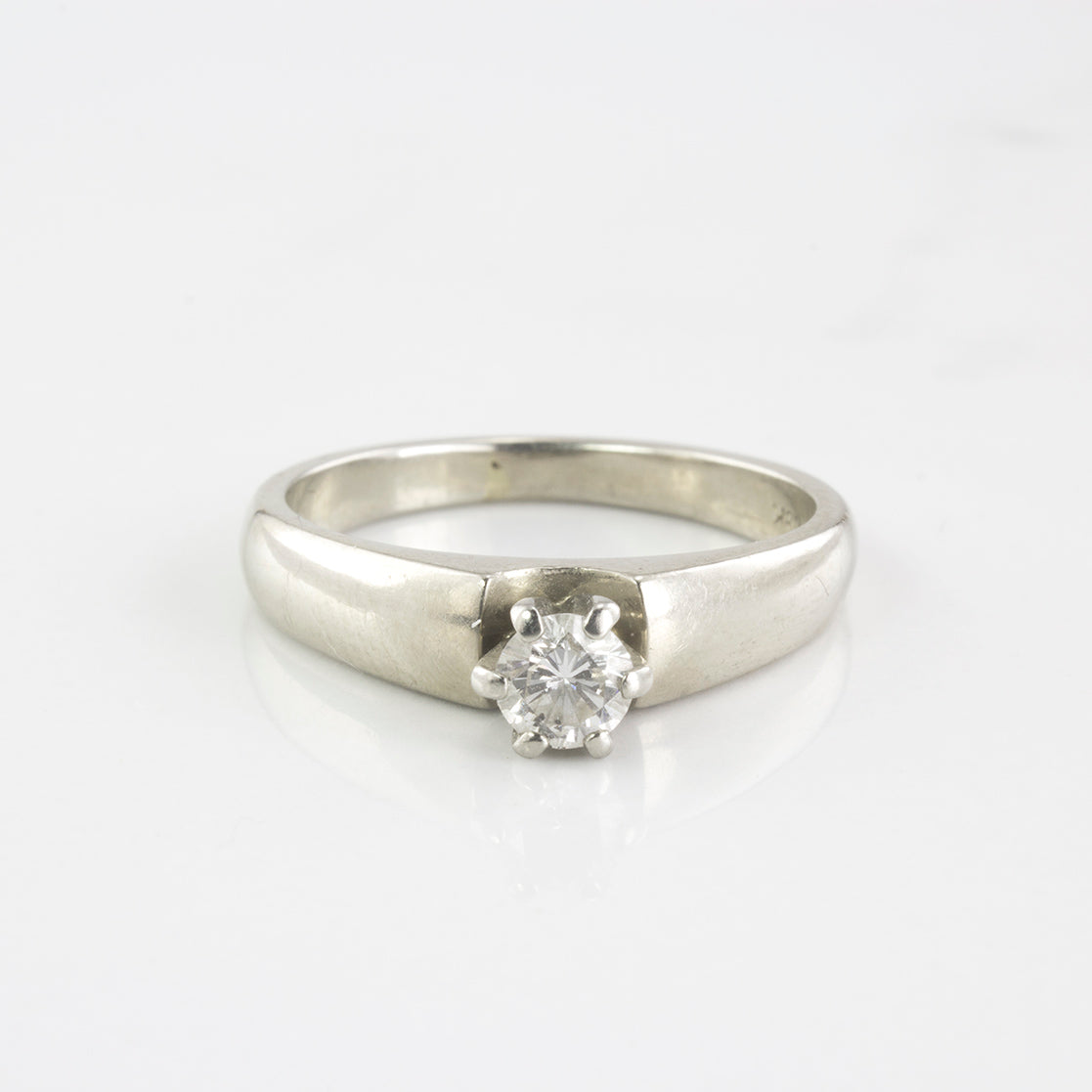 Solitaire Diamond Engagement Ring | 0.26 ctw | SZ 6.75 |