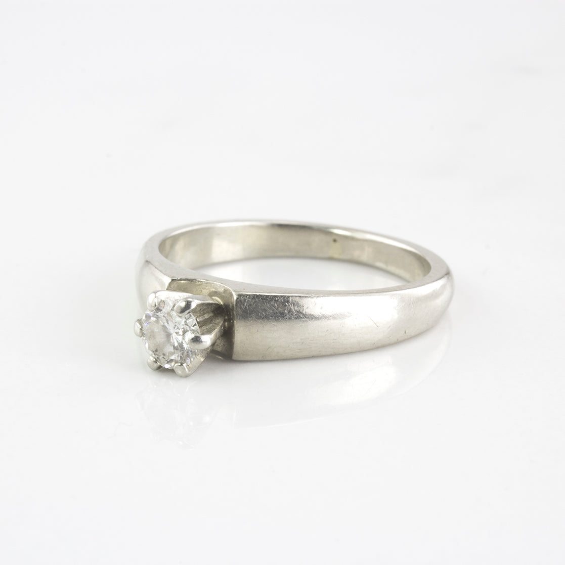 Solitaire Diamond Engagement Ring | 0.26 ctw | SZ 6.75 |