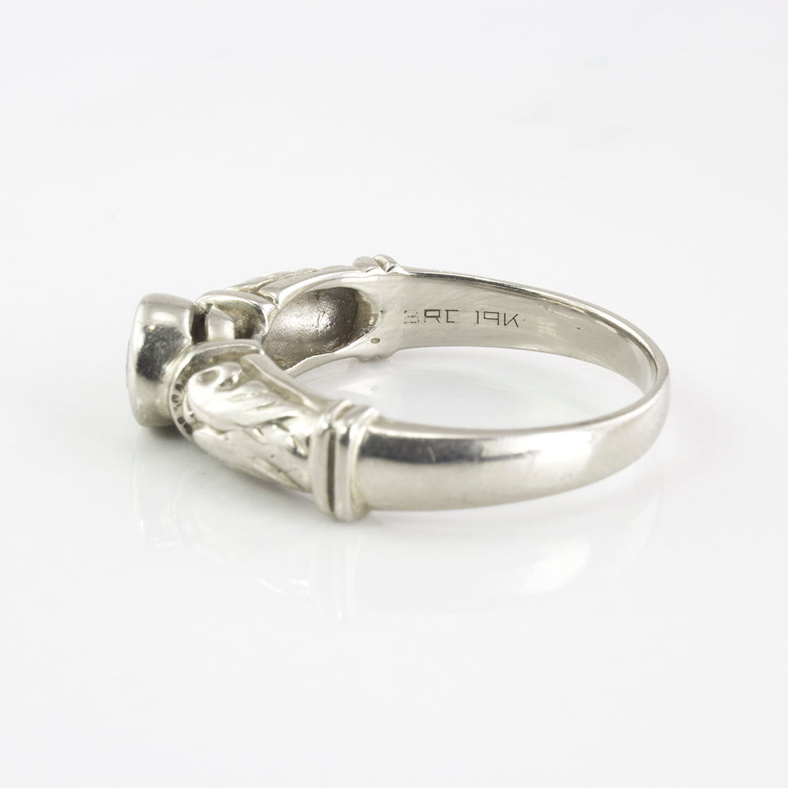 Bezel Set Solitaire Diamond Ring | 0.38 ct | SZ 4.75 |