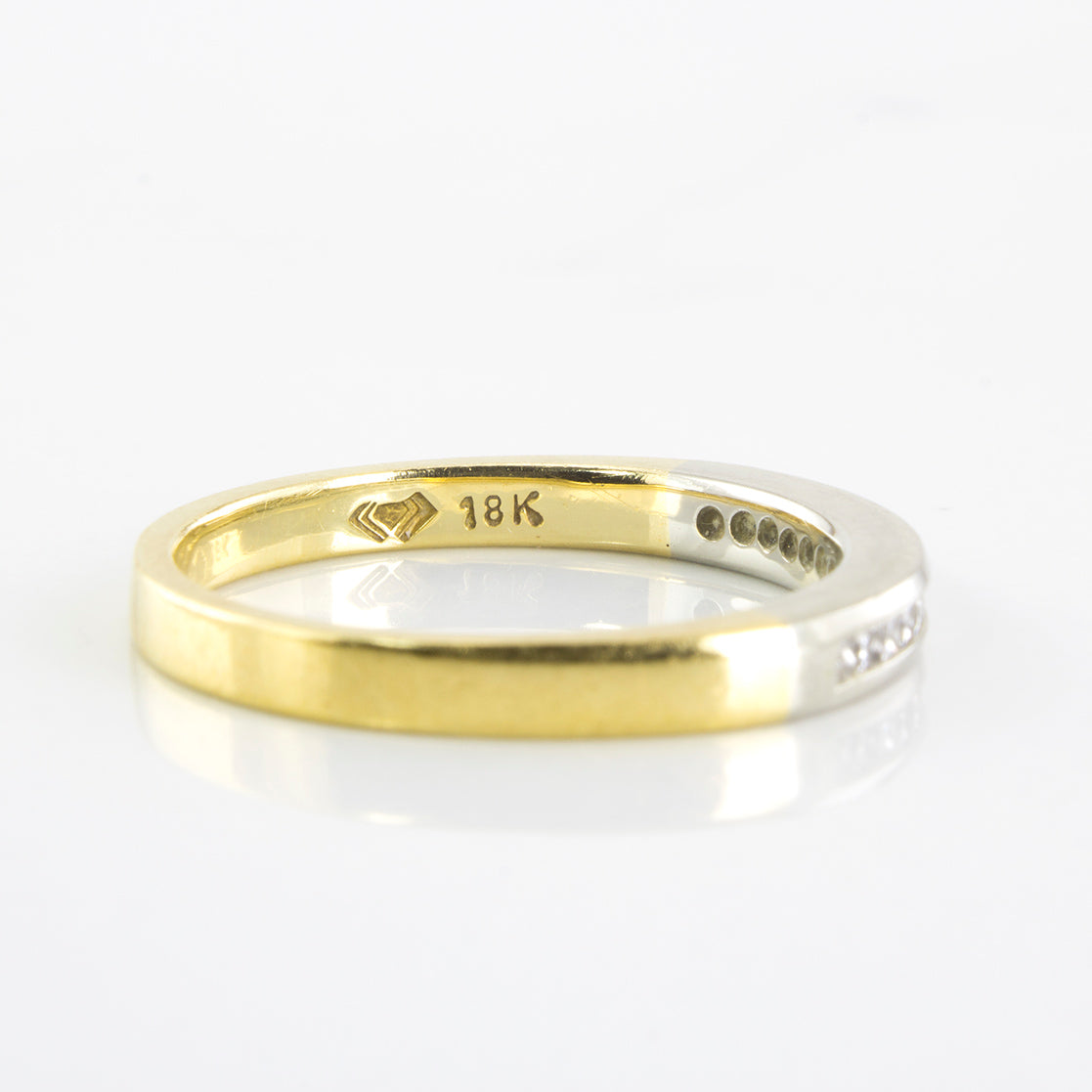 Princess Cut Channel Set Semi Eternity Ring | 0.35 ctw | SZ 6.75 |