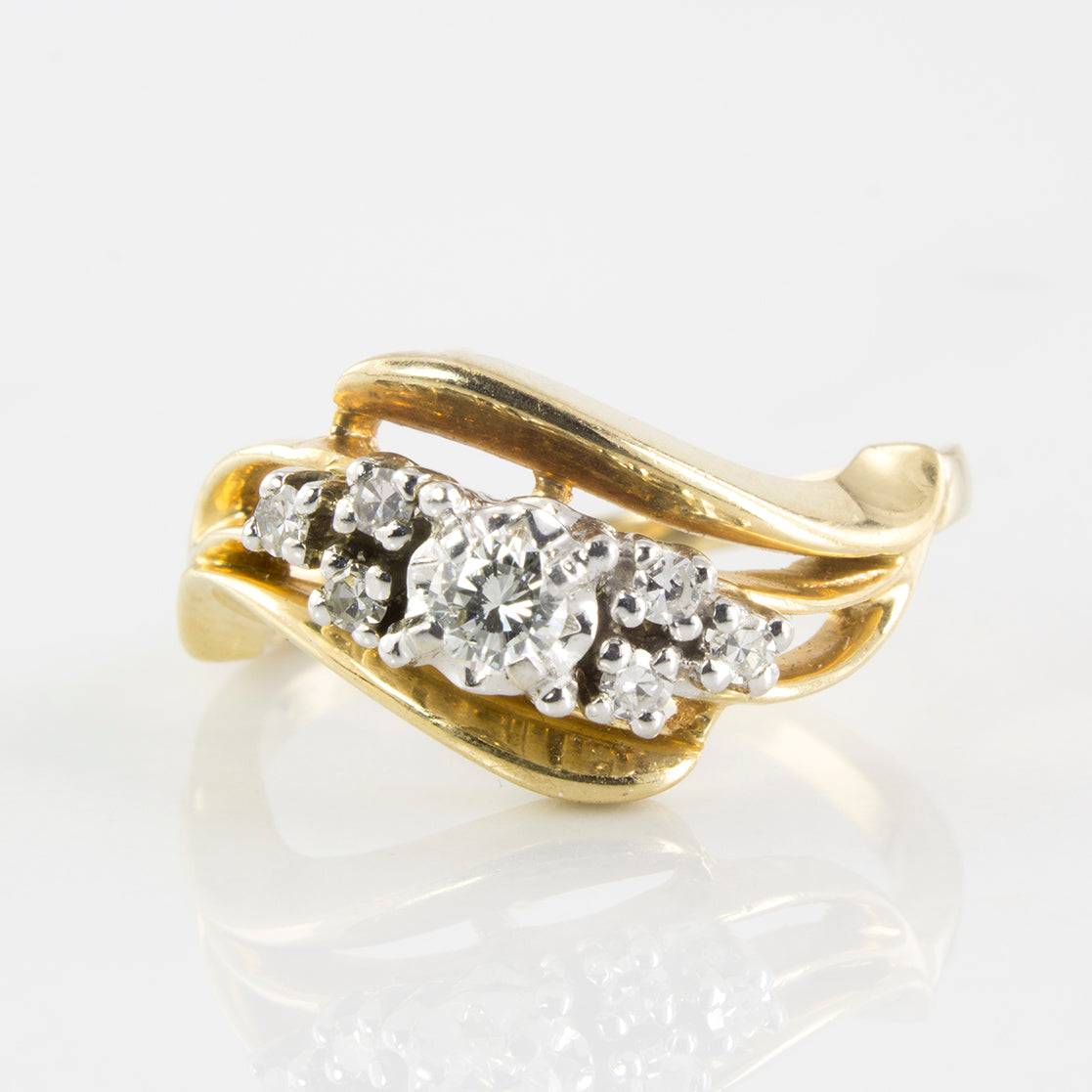 Free Form Diamond Ring | 0.19 ctw | SZ 6 |