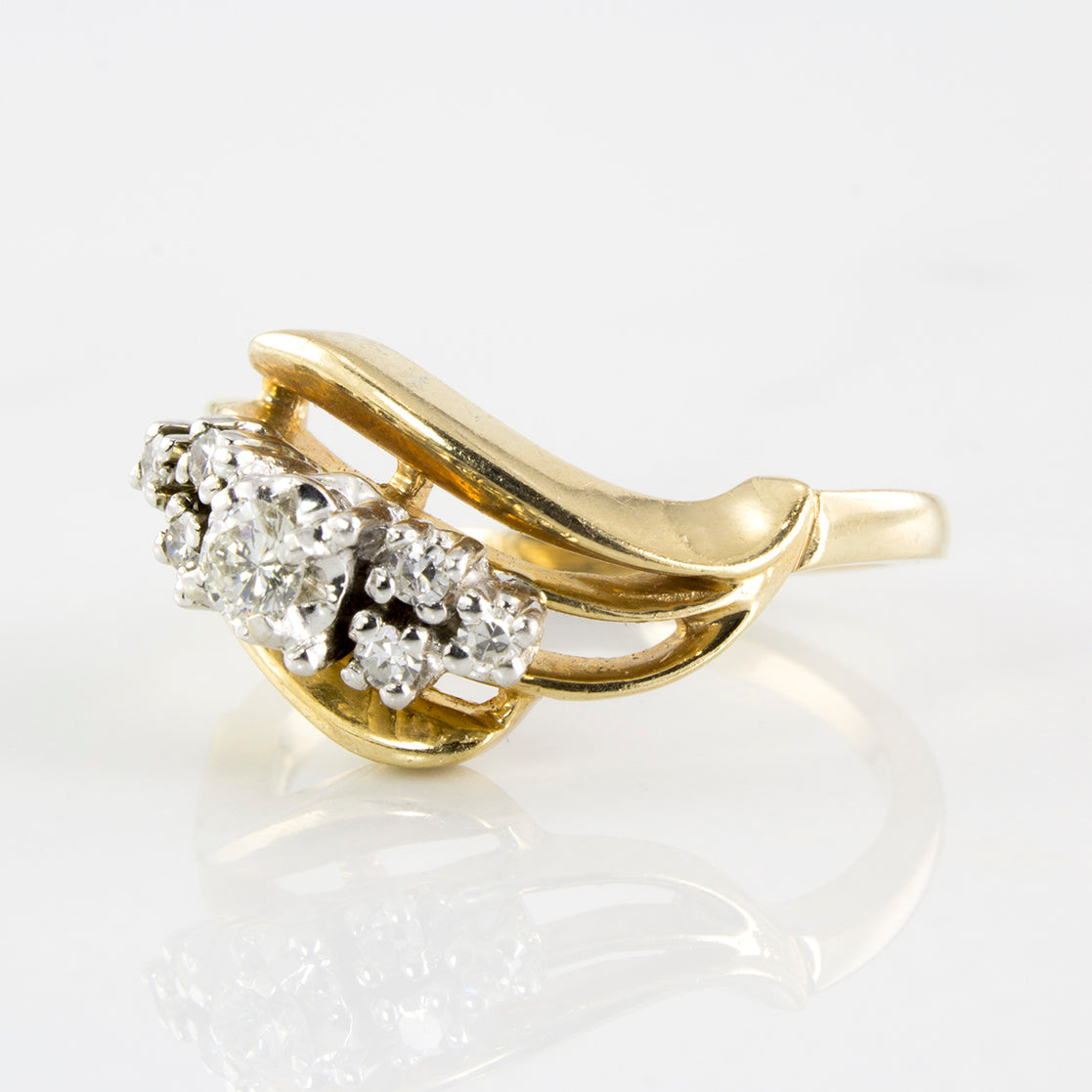 Free Form Diamond Ring | 0.19 ctw | SZ 6 |