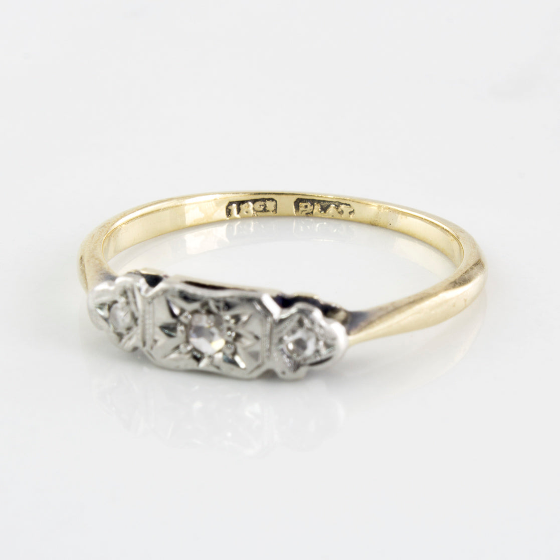 Edwardian Era Rose Cut Diamond Ring | 0.05 ctw | SZ 6 |