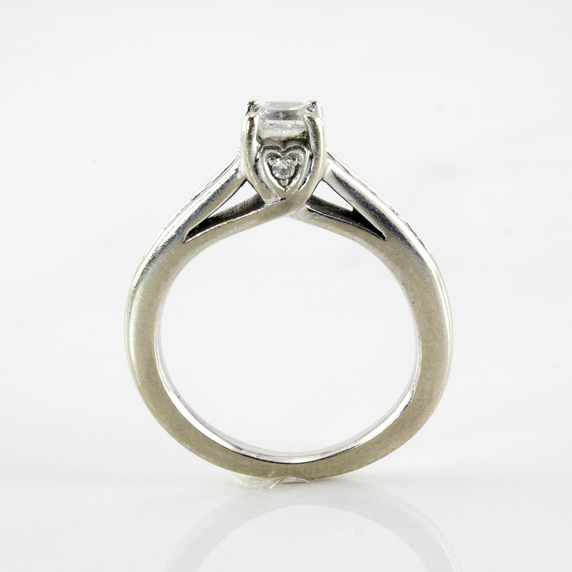 Princess Cut Solitaire Diamond Ring | 0.46 ctw | SZ 4 |