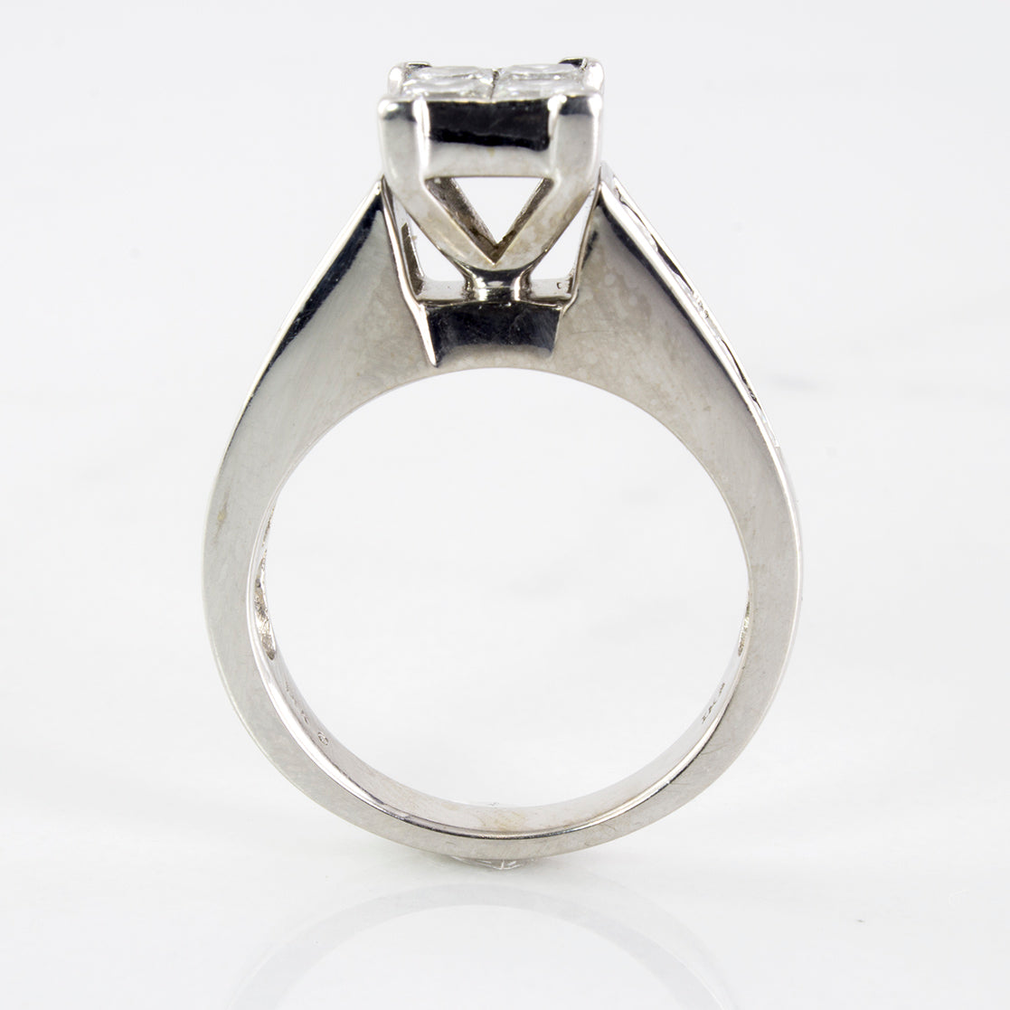 Princess Cluster Diamond Wedding Set | 2.0 ctw | SZ 7.25 |