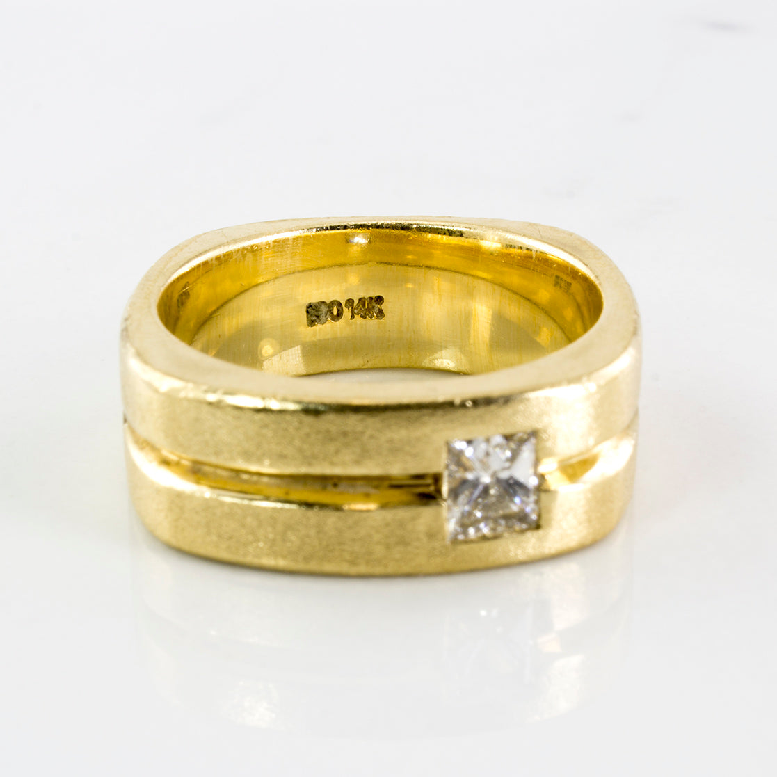 Princess Cut Diamond Soft Square Ring | 0.42 ctw | SZ 9.5 |