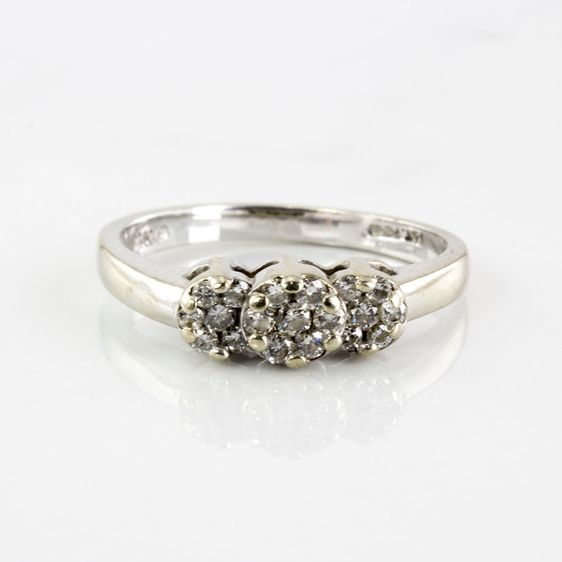 Three Cluster Diamond Ring | 0.22 ctw | SZ 5 |