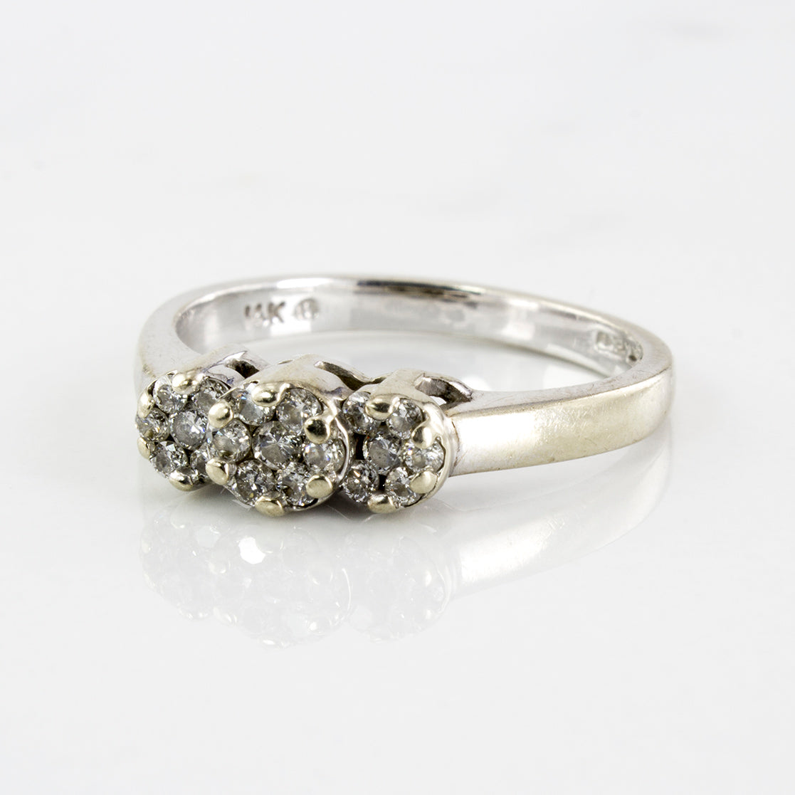 Three Cluster Diamond Ring | 0.22 ctw | SZ 5 |