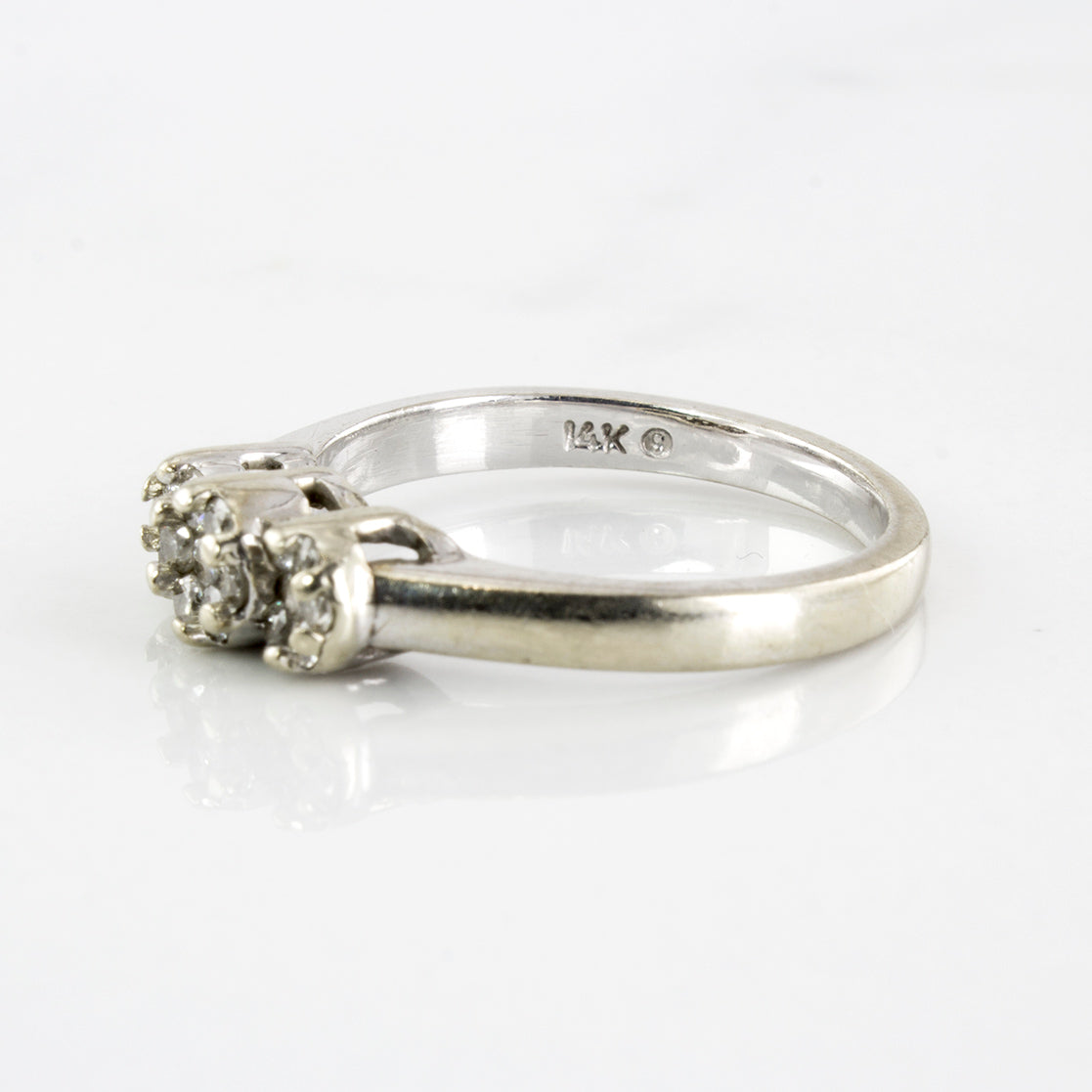 Three Cluster Diamond Ring | 0.22 ctw | SZ 5 |