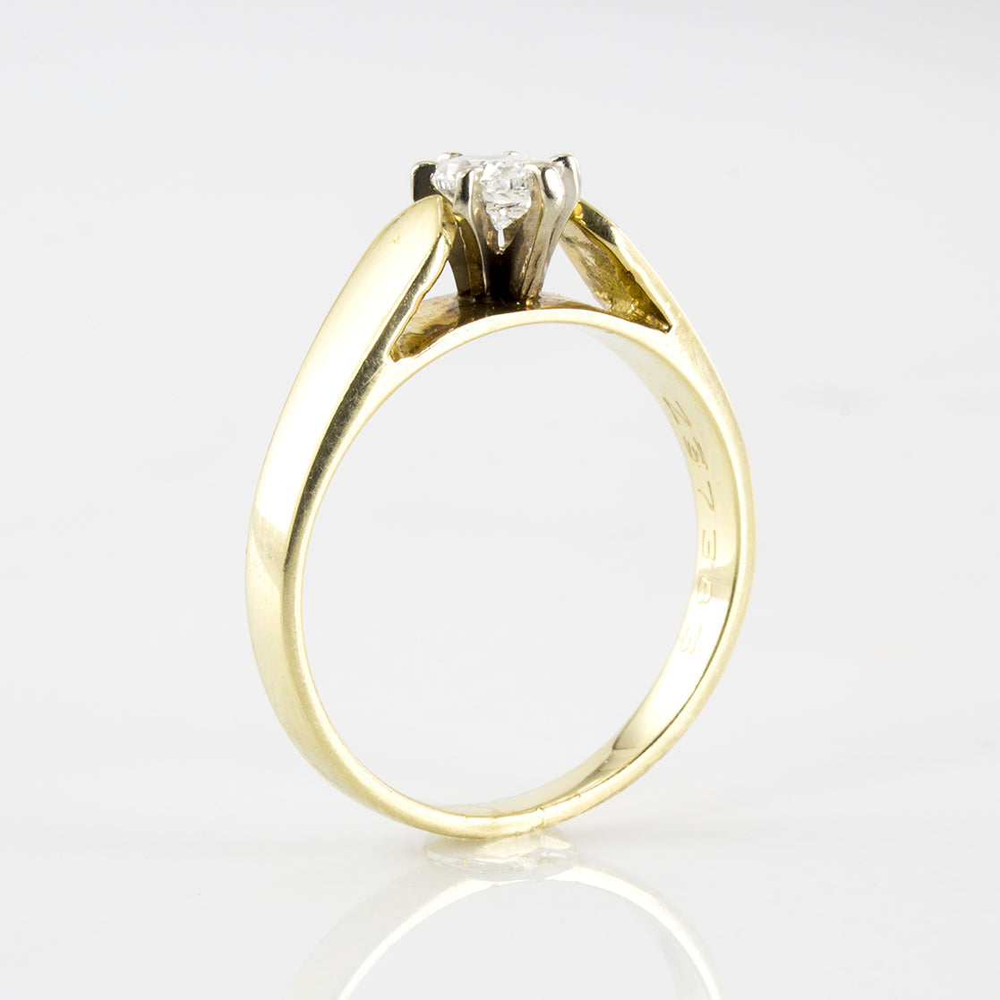 Marquise Cut Solitaire Diamond Ring | 0.35 ctw | SZ 6.25 |