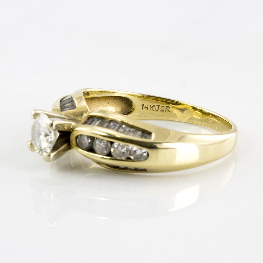Channel Accented Diamond Engagement Ring | 0.73 ctw | SZ 6.75 |