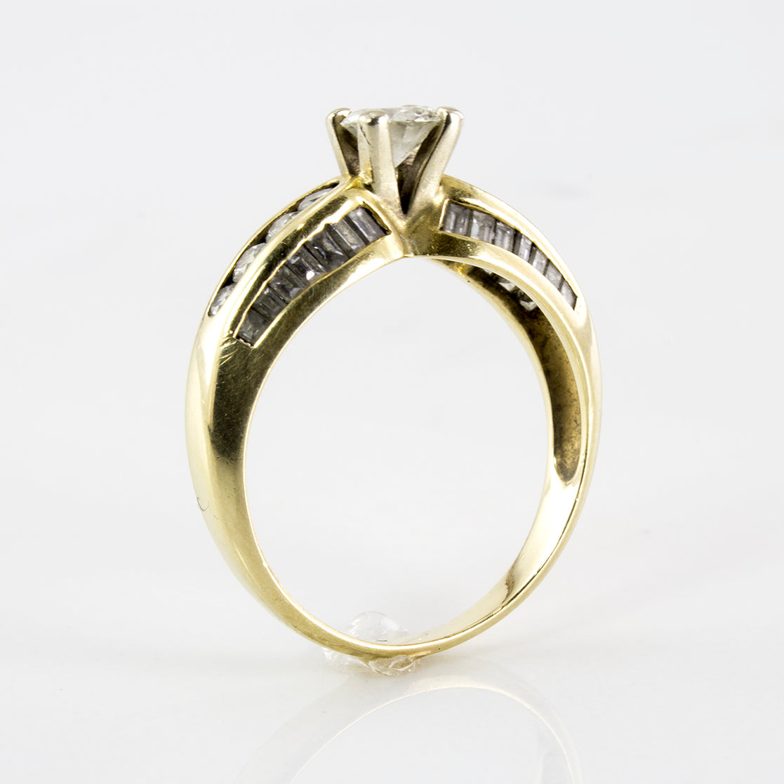 Channel Accented Diamond Engagement Ring | 0.73 ctw | SZ 6.75 |