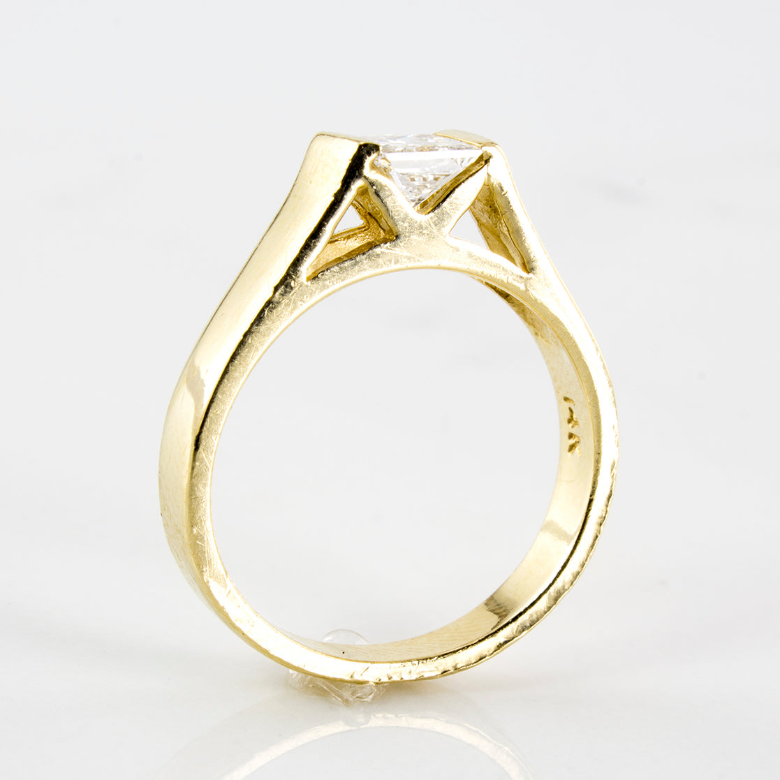 Tension Set Princess Solitaire Ring | 0.49 ctw | SZ 5.75 |