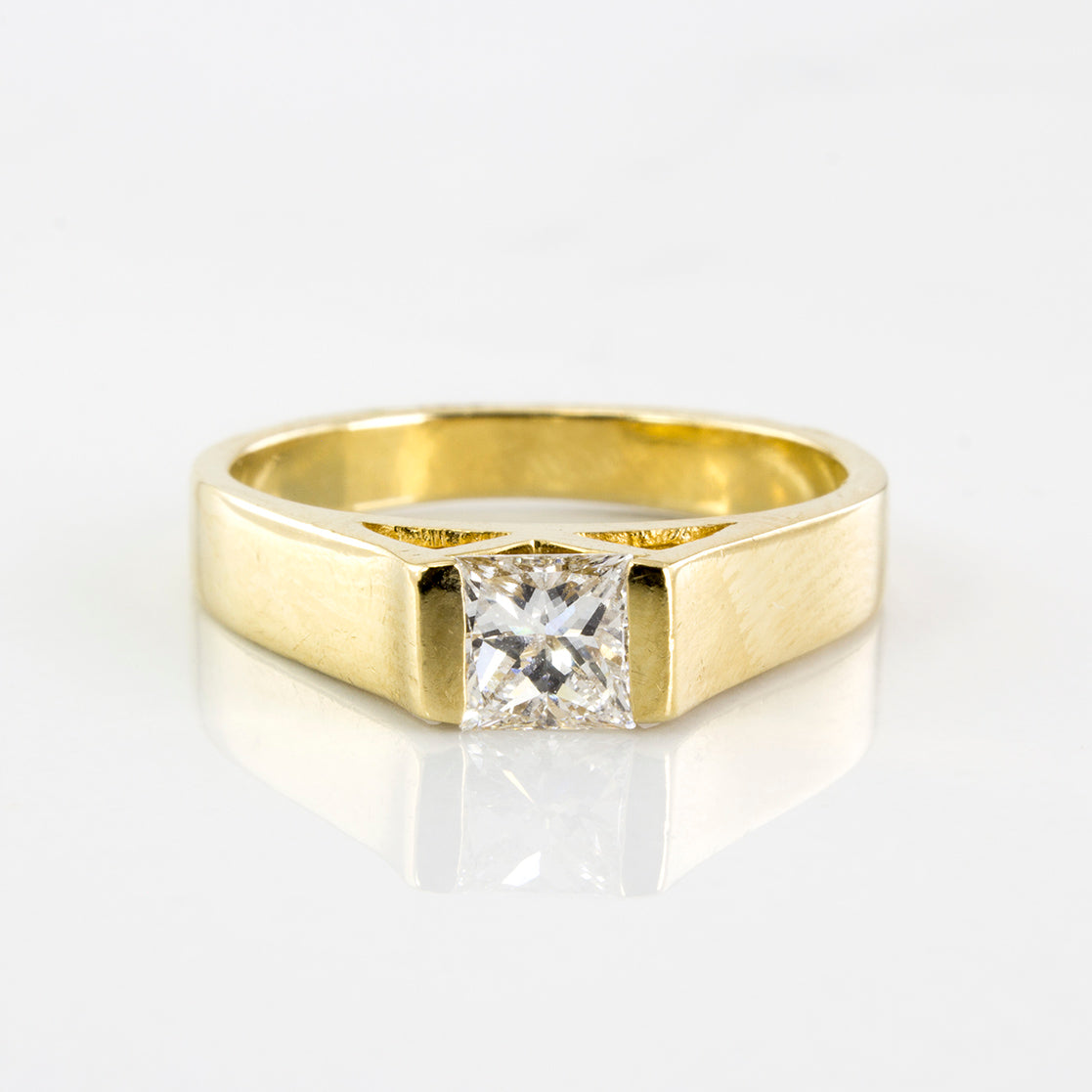Tension Set Princess Solitaire Ring | 0.49 ctw | SZ 5.75 |