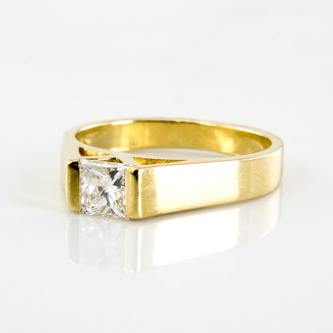 Tension Set Princess Solitaire Ring | 0.49 ctw | SZ 5.75 |