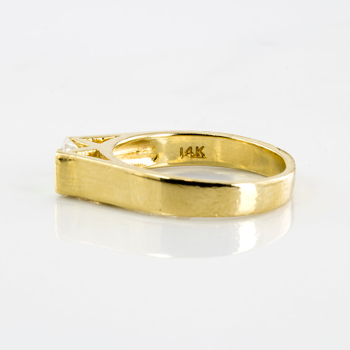Tension Set Princess Solitaire Ring | 0.49 ctw | SZ 5.75 |