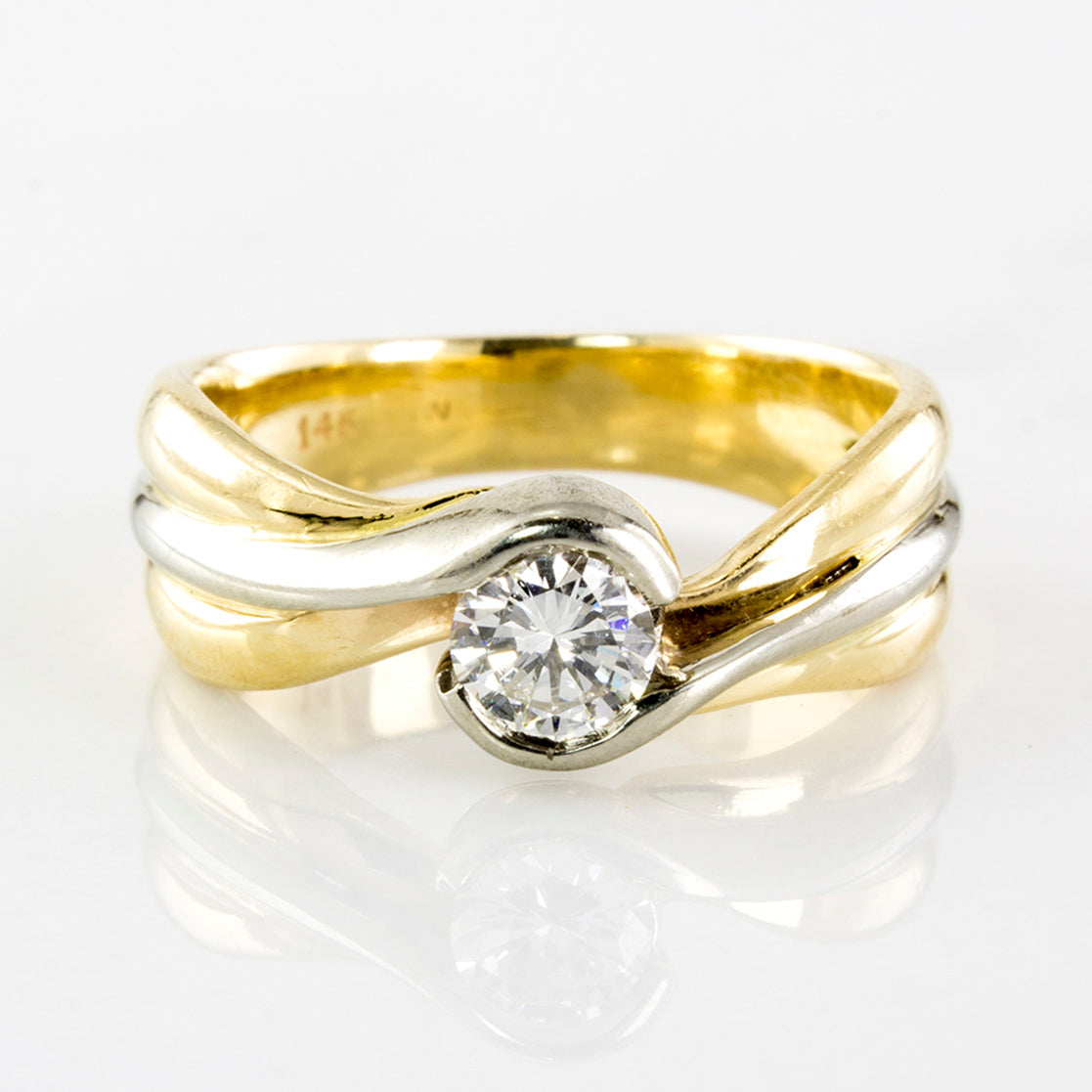 Bypass Diamond Ring | 0.33 ct | SZ 6 |