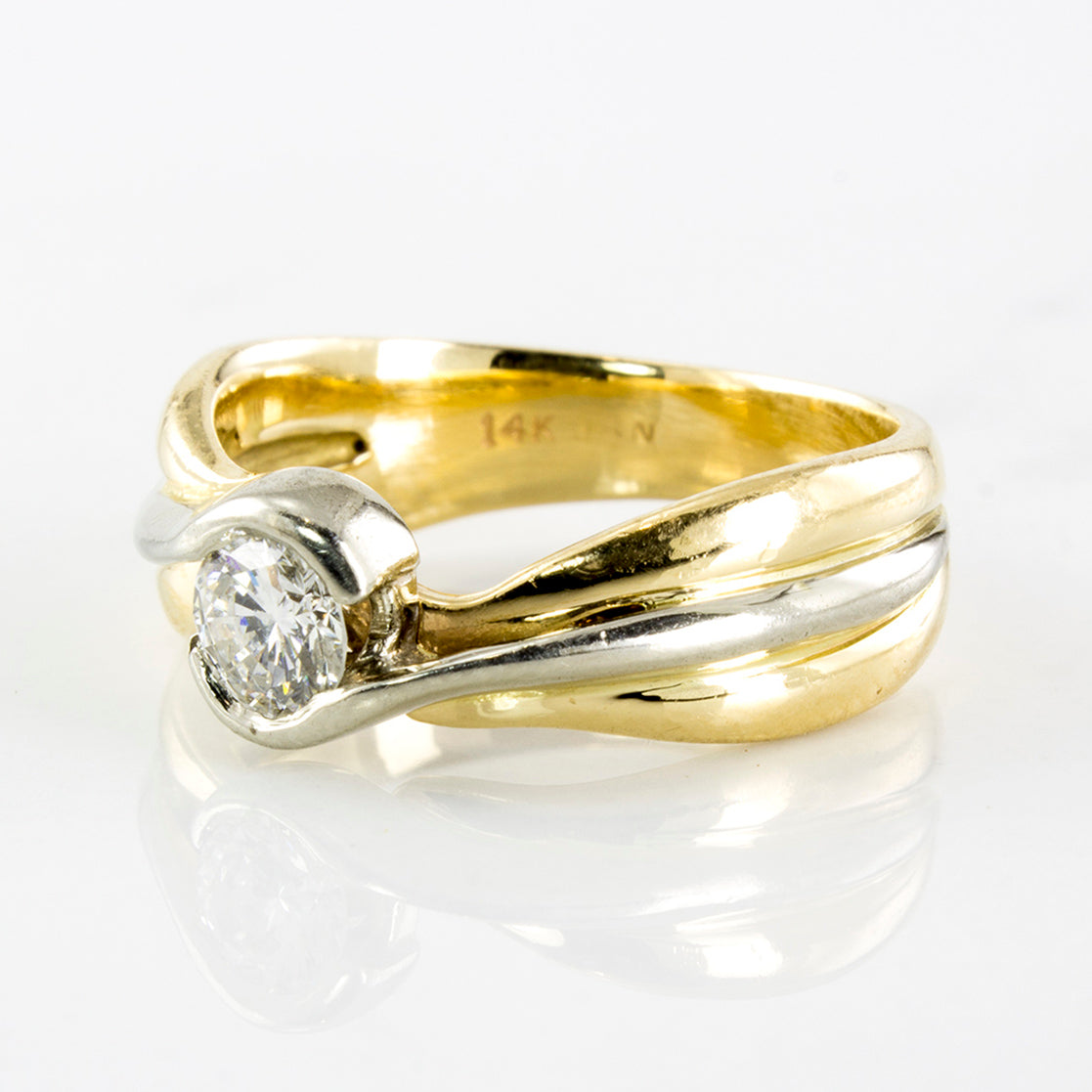 Bypass Diamond Ring | 0.33 ct | SZ 6 |