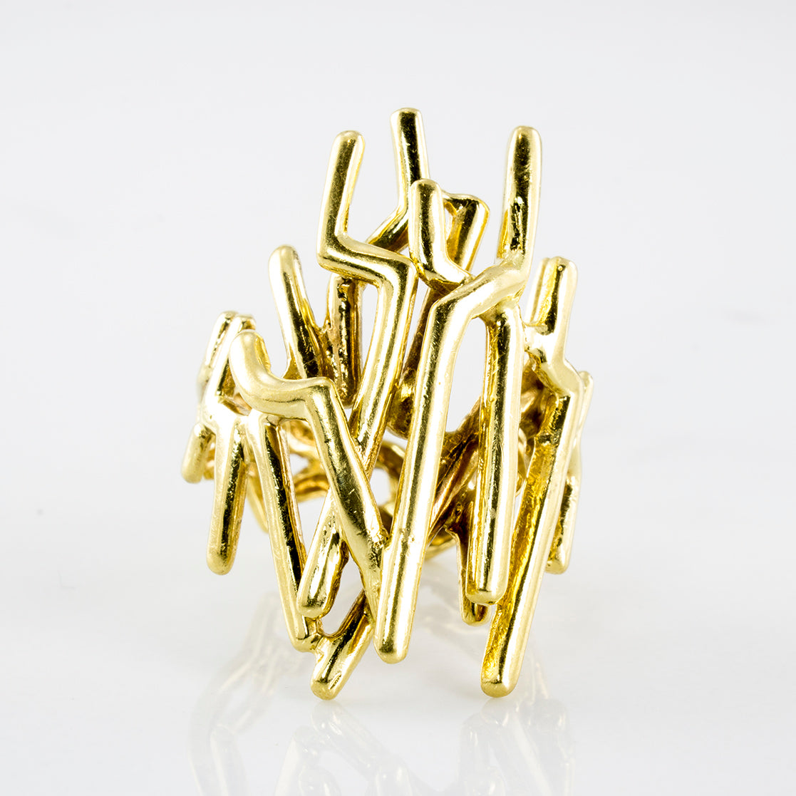 Angular Abstract Cocktail Ring | SZ 7 |