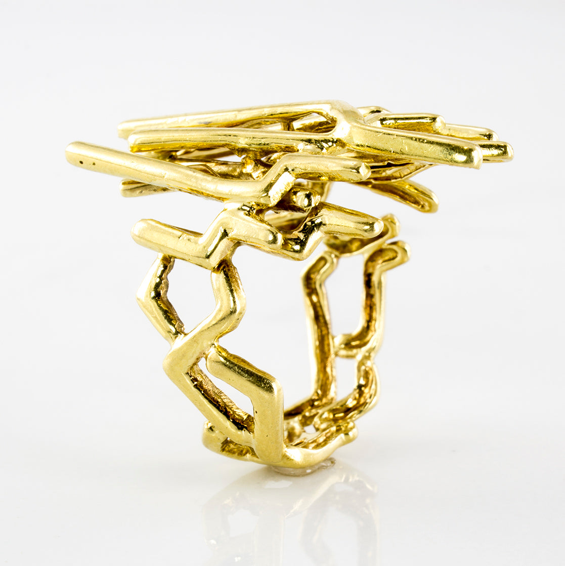 Angular Abstract Cocktail Ring | SZ 7 |