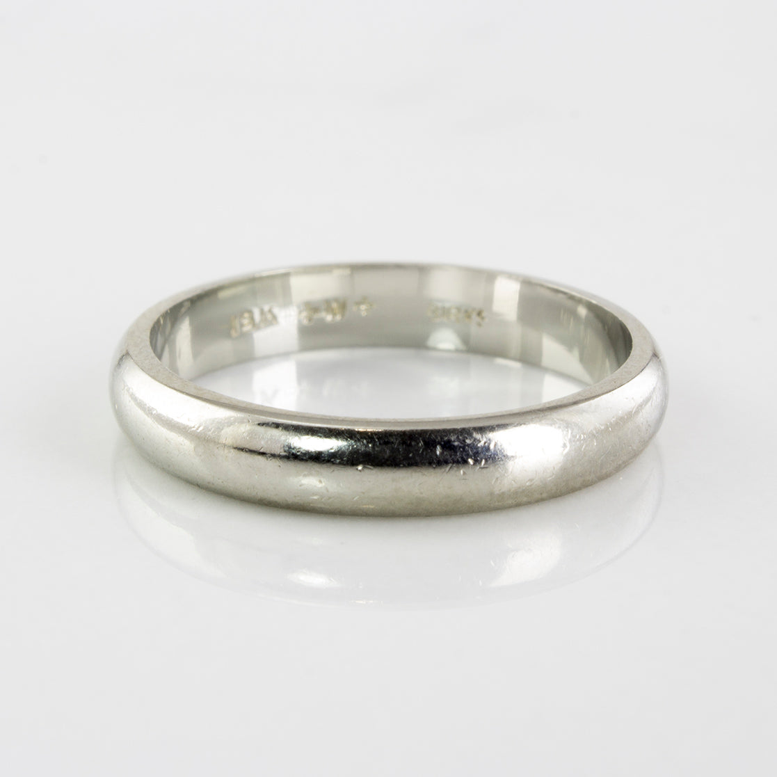 Birks' White Gold Wedding Band | SZ 6 |