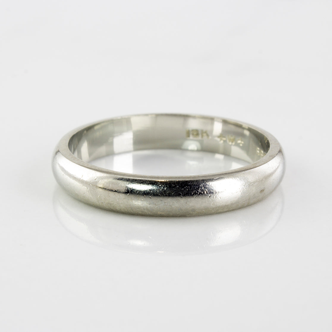 Birks' White Gold Wedding Band | SZ 6 |