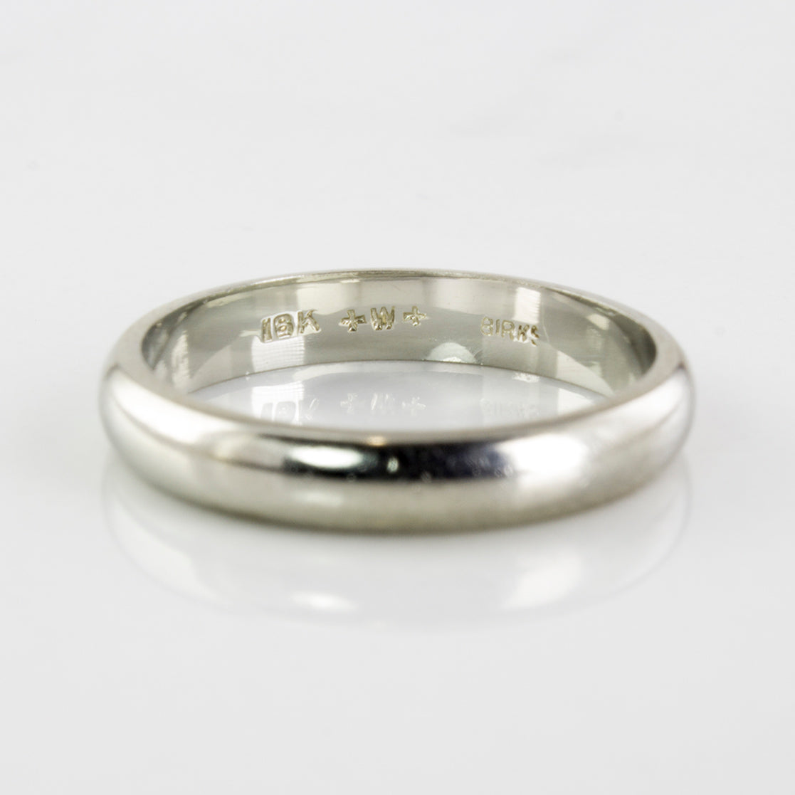 Birks' White Gold Wedding Band | SZ 6 |