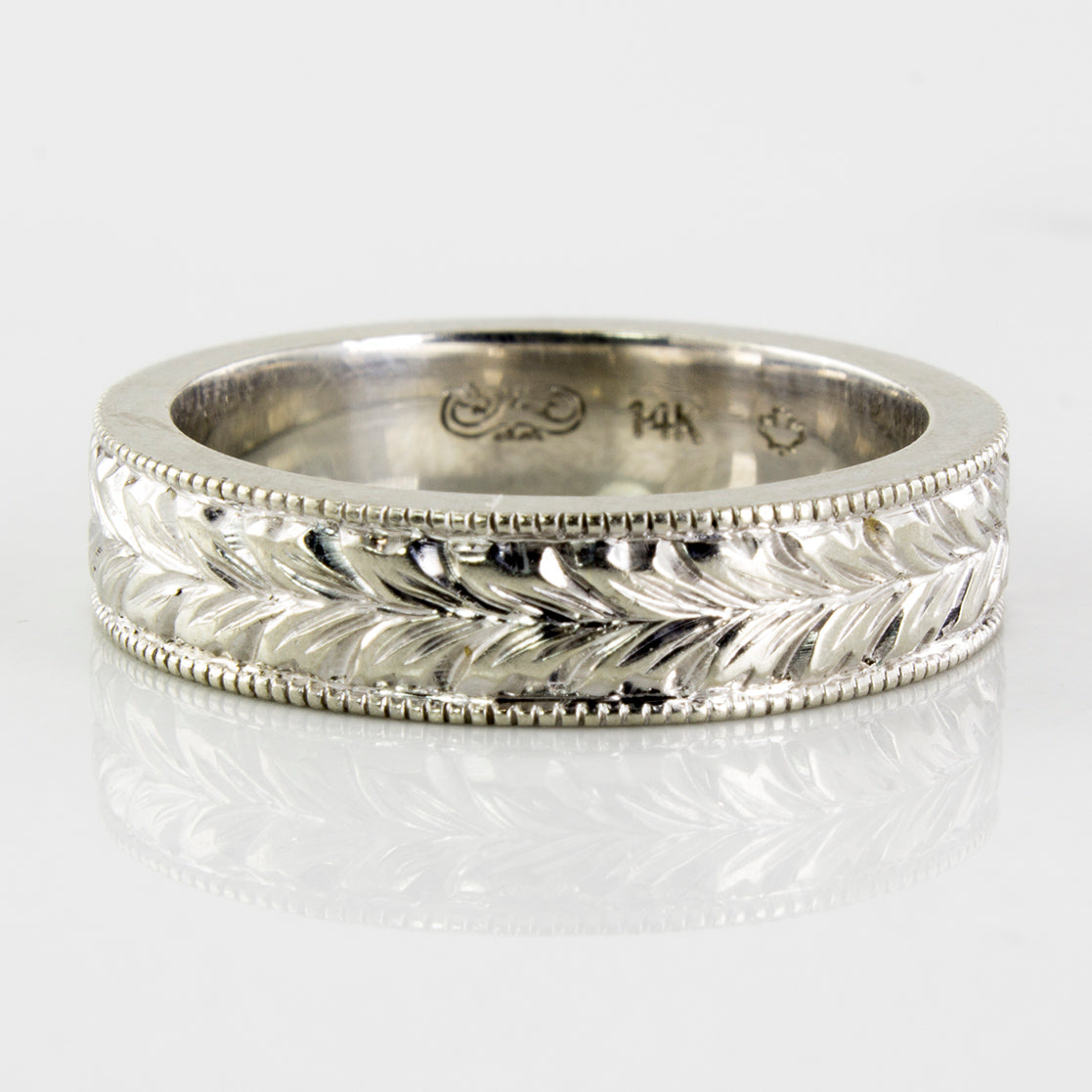 Milgrain & Foliage Patterned Band | SZ 7 |