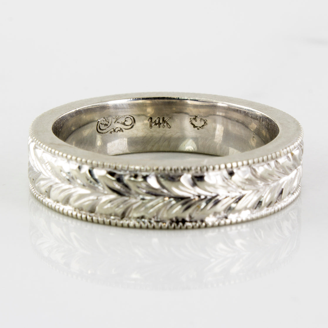 Milgrain & Foliage Patterned Band | SZ 7 |