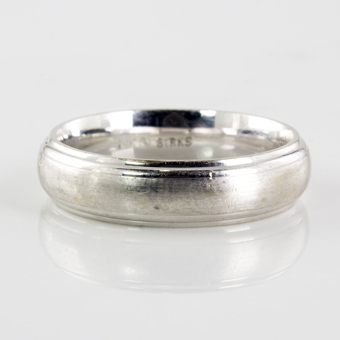 Birks' White Gold Band | SZ 11.5 |