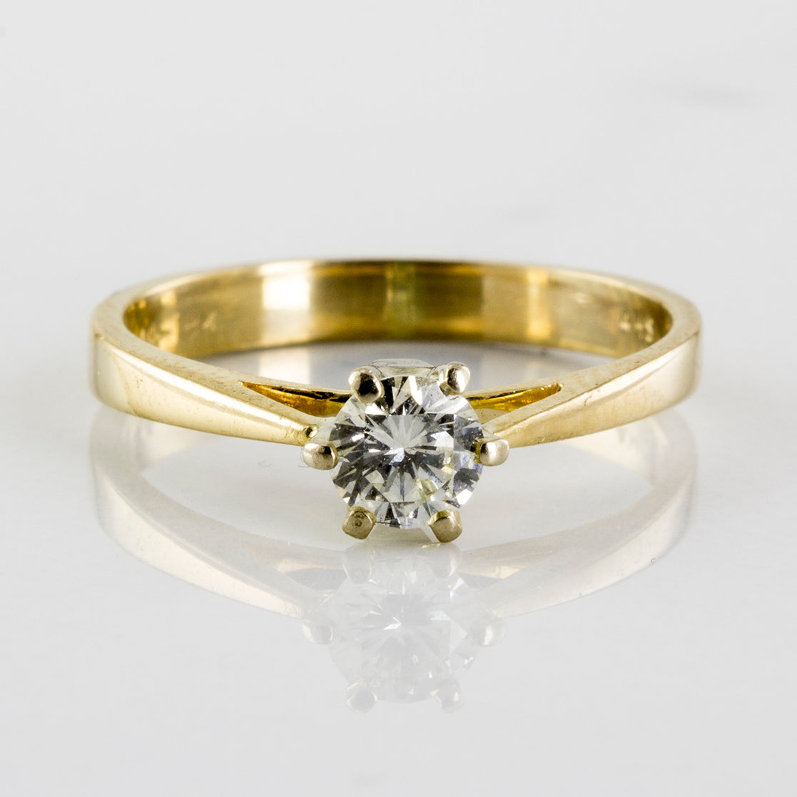 Six Prong Tapered Cathedral Engagement Ring | 0.25 ctw | SZ 5.75 |