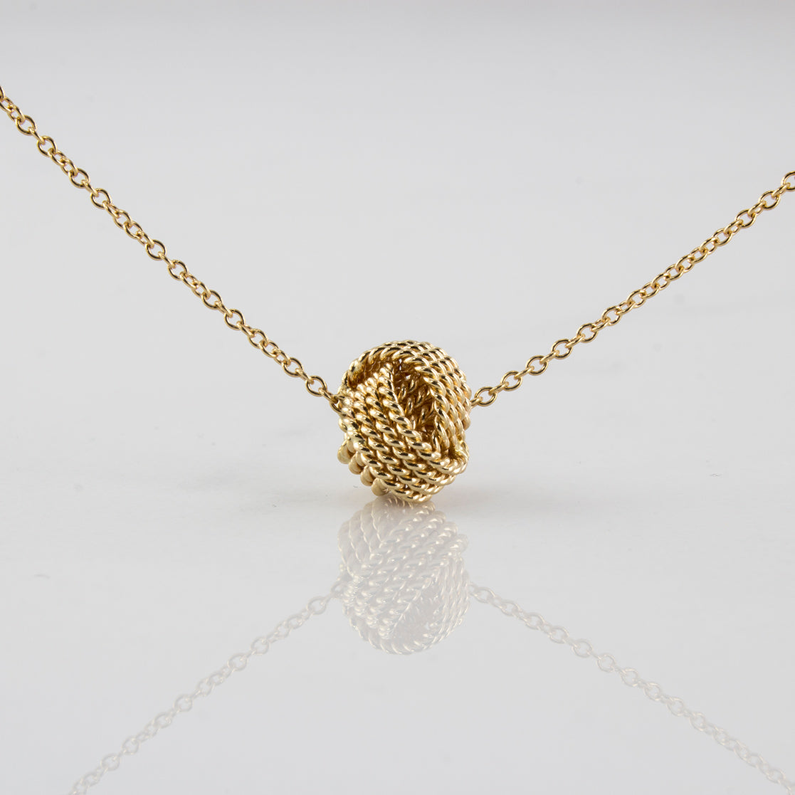 Tiffany & Co.' Twist Knot Necklace | SZ 16" |