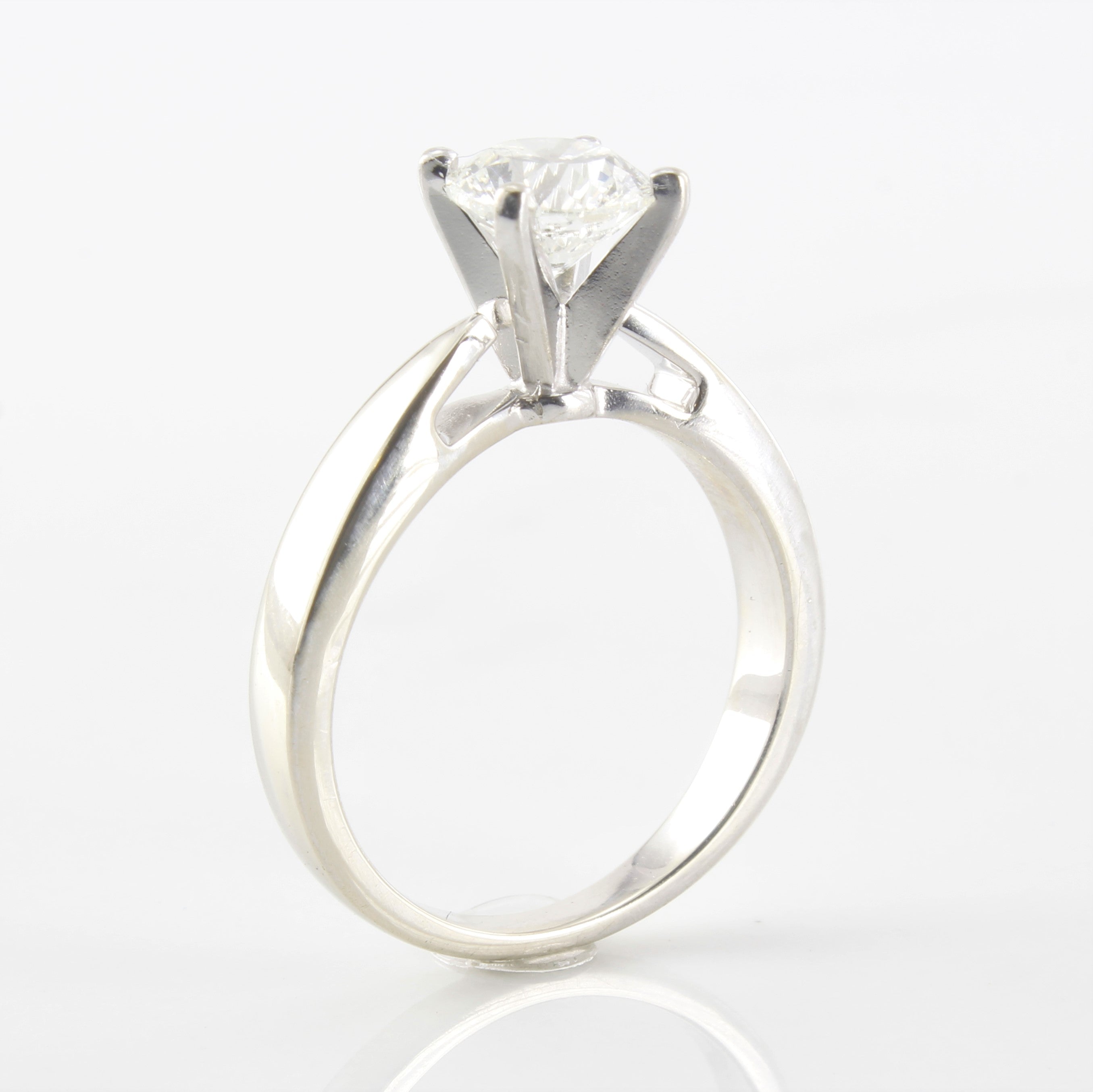 Canadian 100 Facet Round Brilliant Diamond Ring | 1.02ct | SI1, I | SZ 5 |