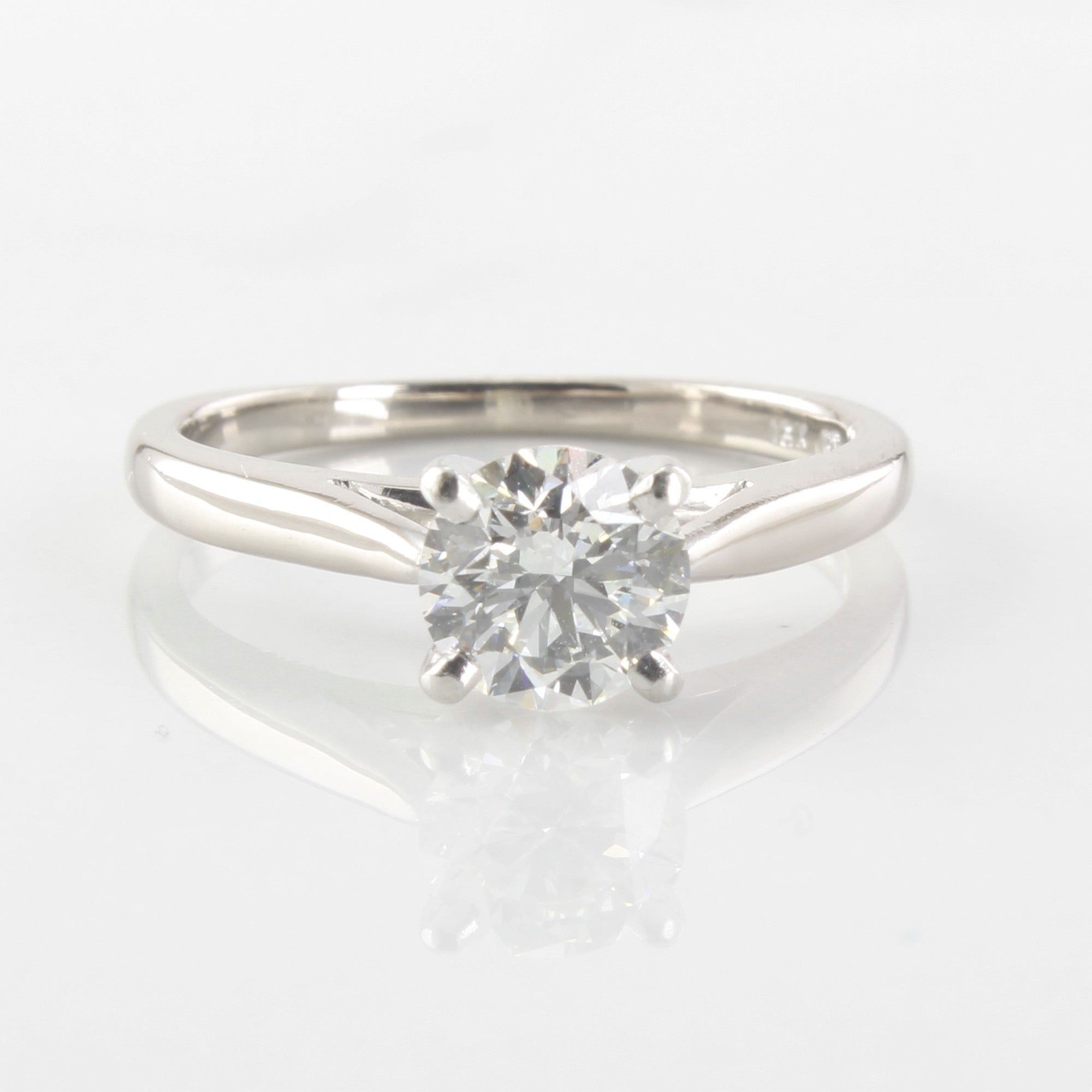 GIA Certified Internally Flawless Diamond Solitaire Engagement Ring | 0.85 ct IF I | SZ 5.5 |