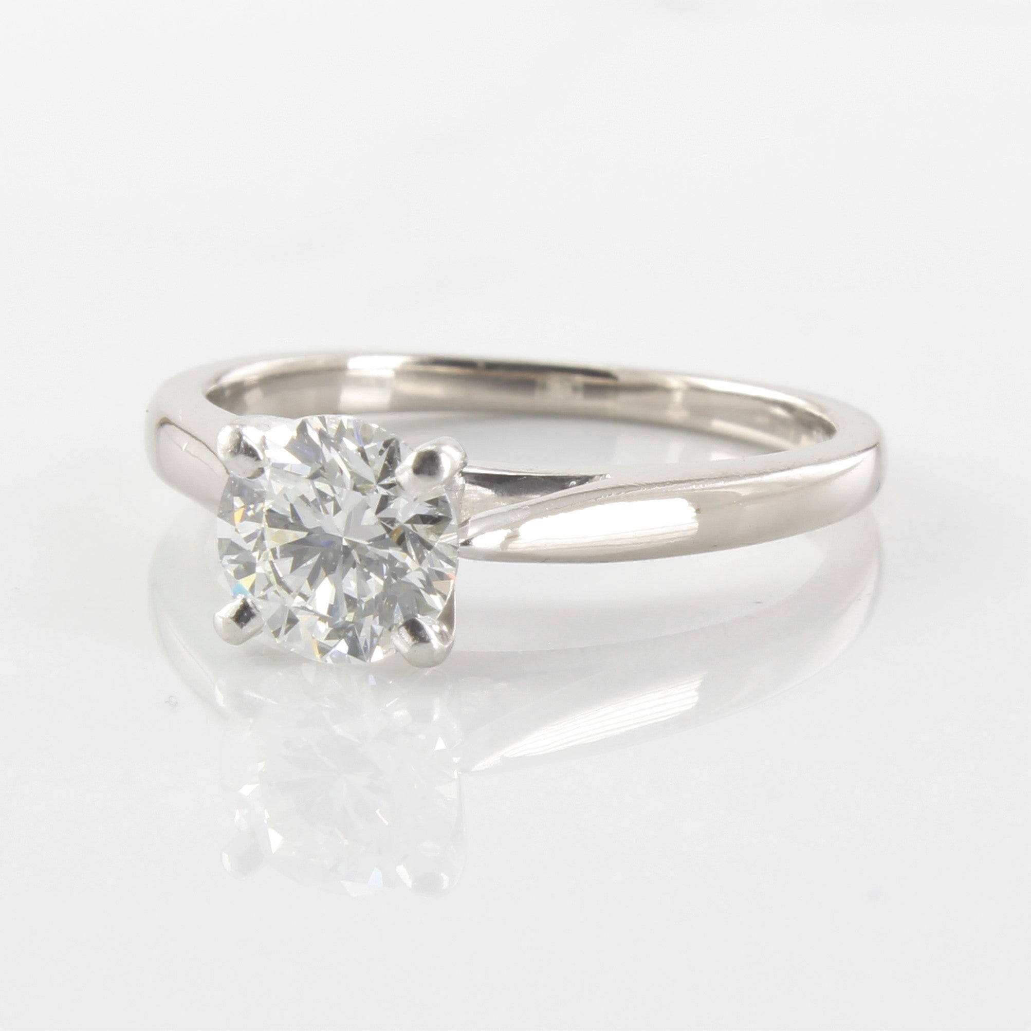 GIA Certified Internally Flawless Diamond Solitaire Engagement Ring | 0.85 ct IF I | SZ 5.5 |