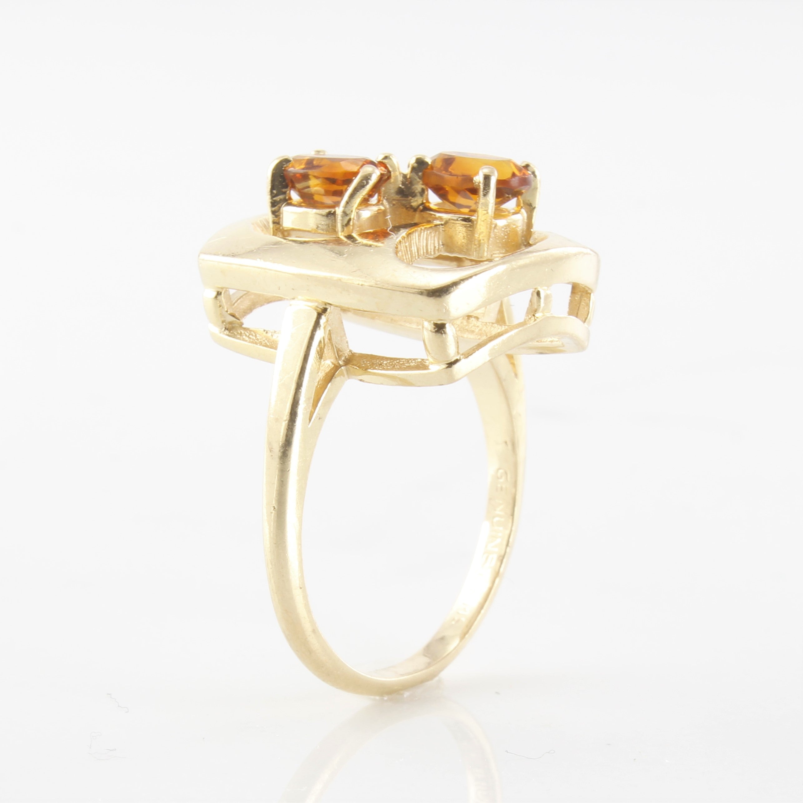 Citrine Cocktail Ring | 0.72 ctw | SZ 6 |