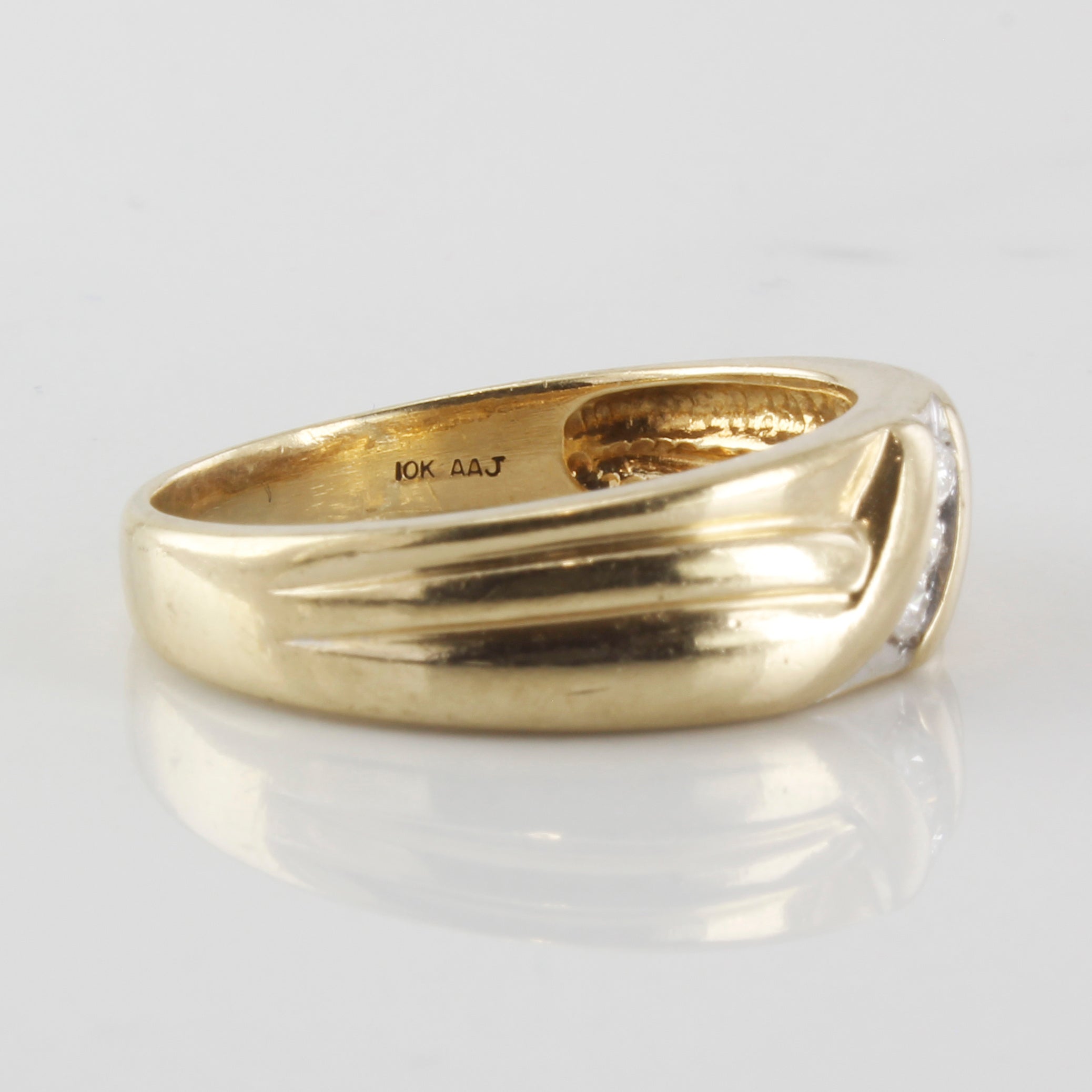 Diamond Bypass Band | 0.09ctw | SZ 10.5 |