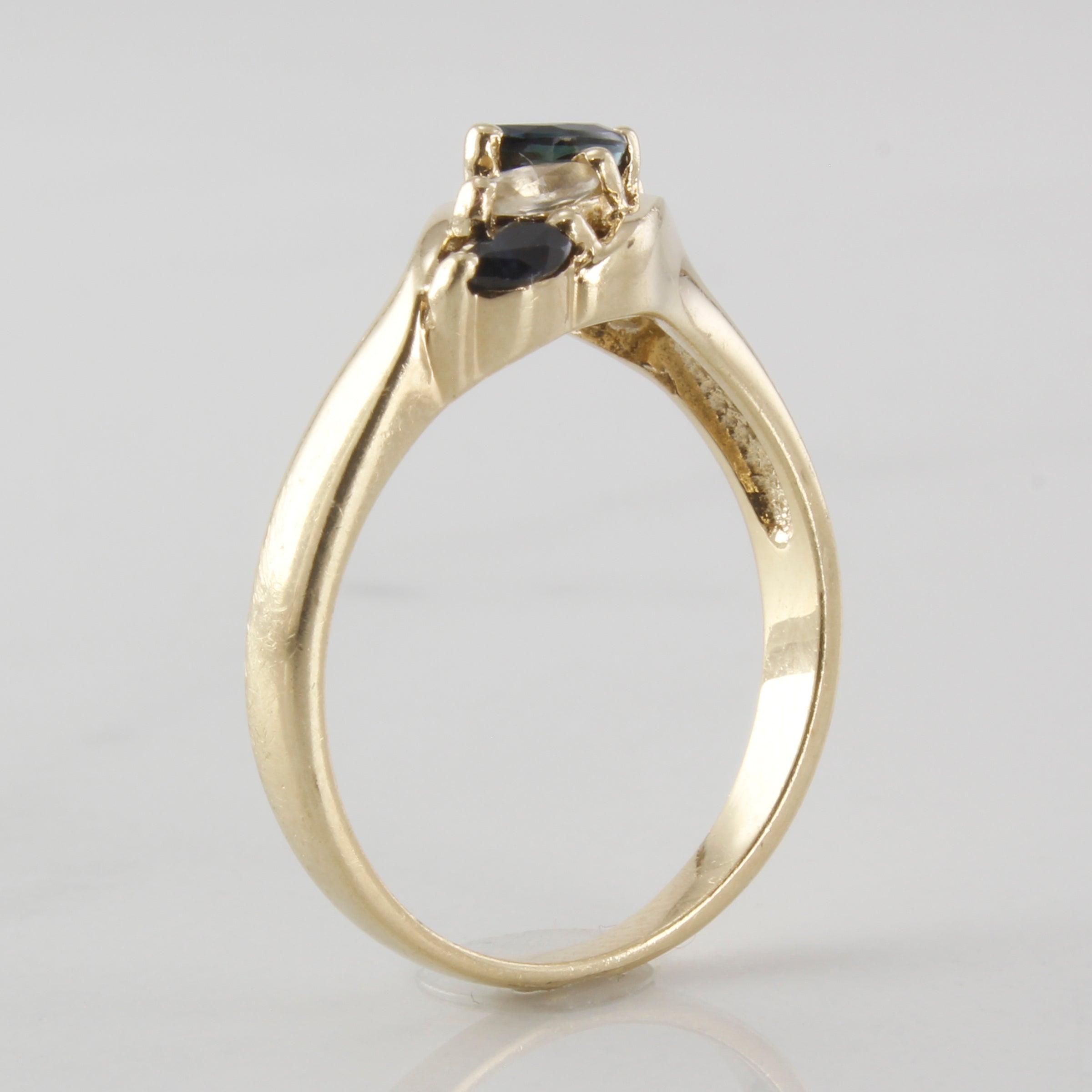 Blue & White Sapphire Ring | 0.35ctw | SZ 6.5 |